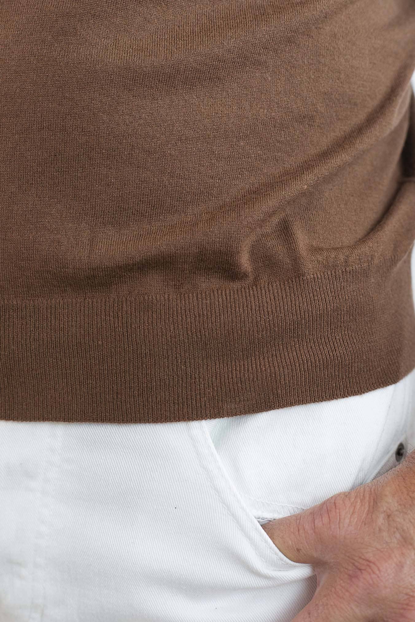 DRUMOHR Girocollo Cashmere Superlight Marrone