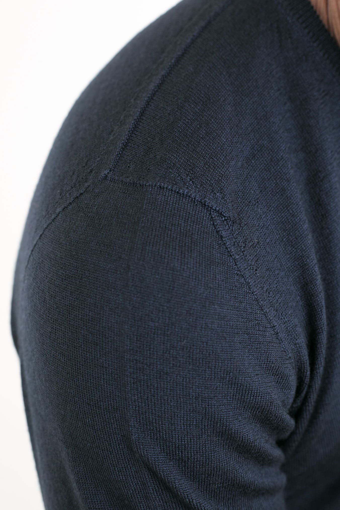 DRUMOHR Girocollo Lana Merino Extrafine Blu Scuro