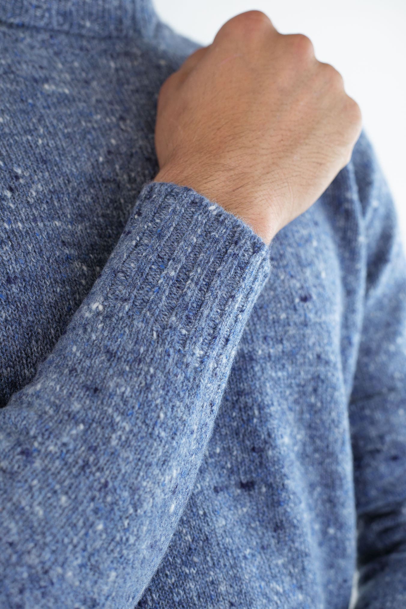 DRUMOHR Dolcevita Lana e Cashmere Denim Melange