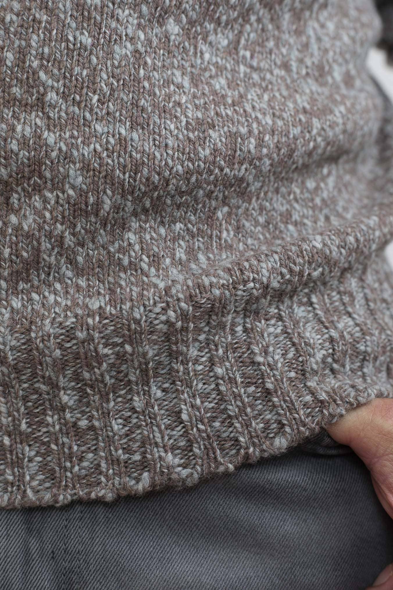 DRUMOHR Maglia Girocollo Malfilé Lambswool Taupe Mélange