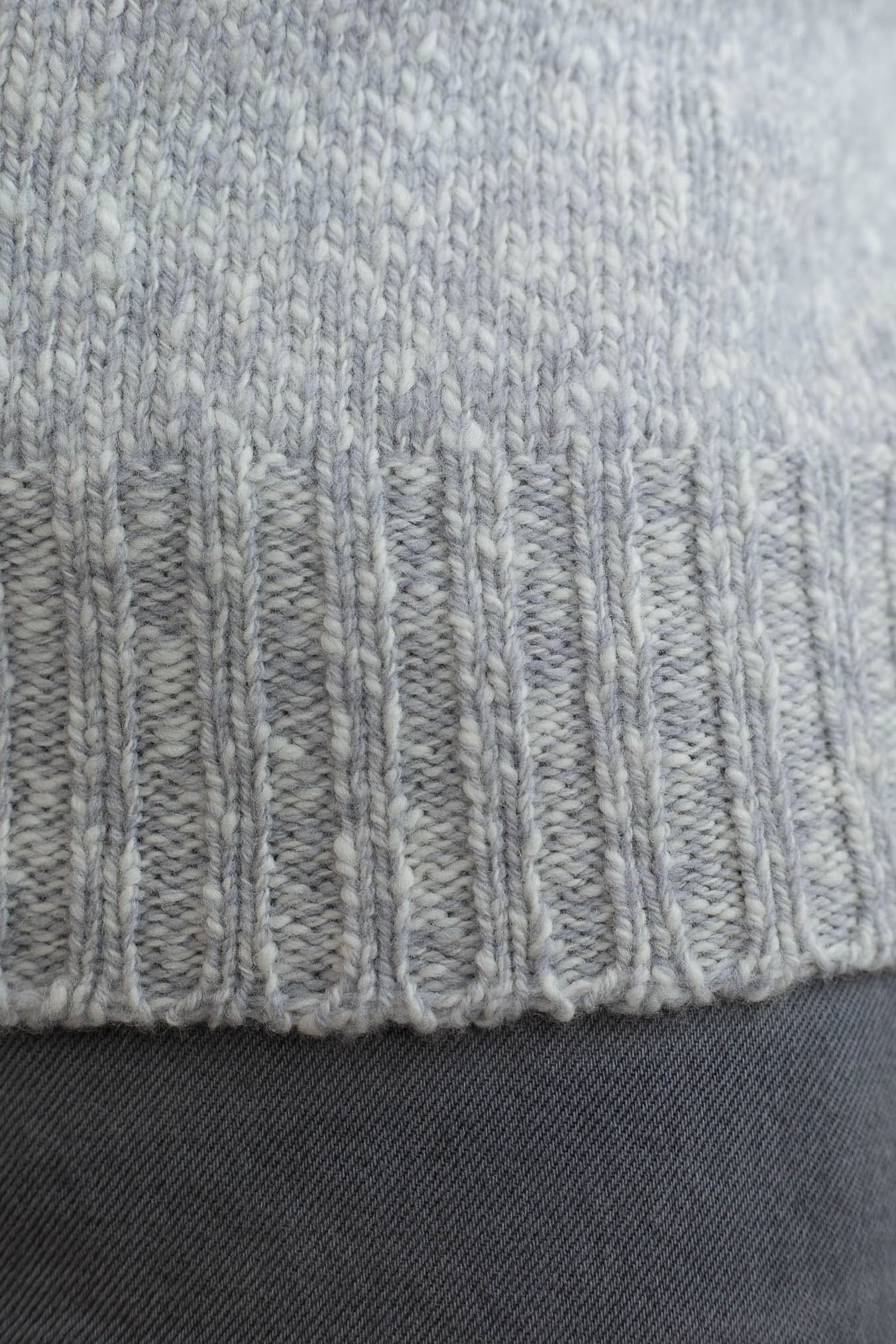 DRUMOHR Maglia Girocollo Malfilé Lambswool Grigio Mélange