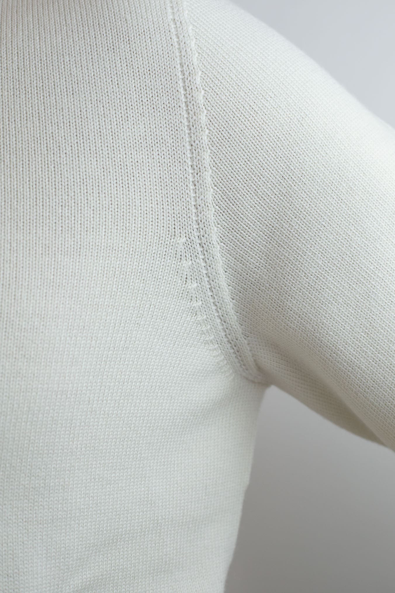 DRUMOHR Girocollo Lana Merinos Bianco Latte