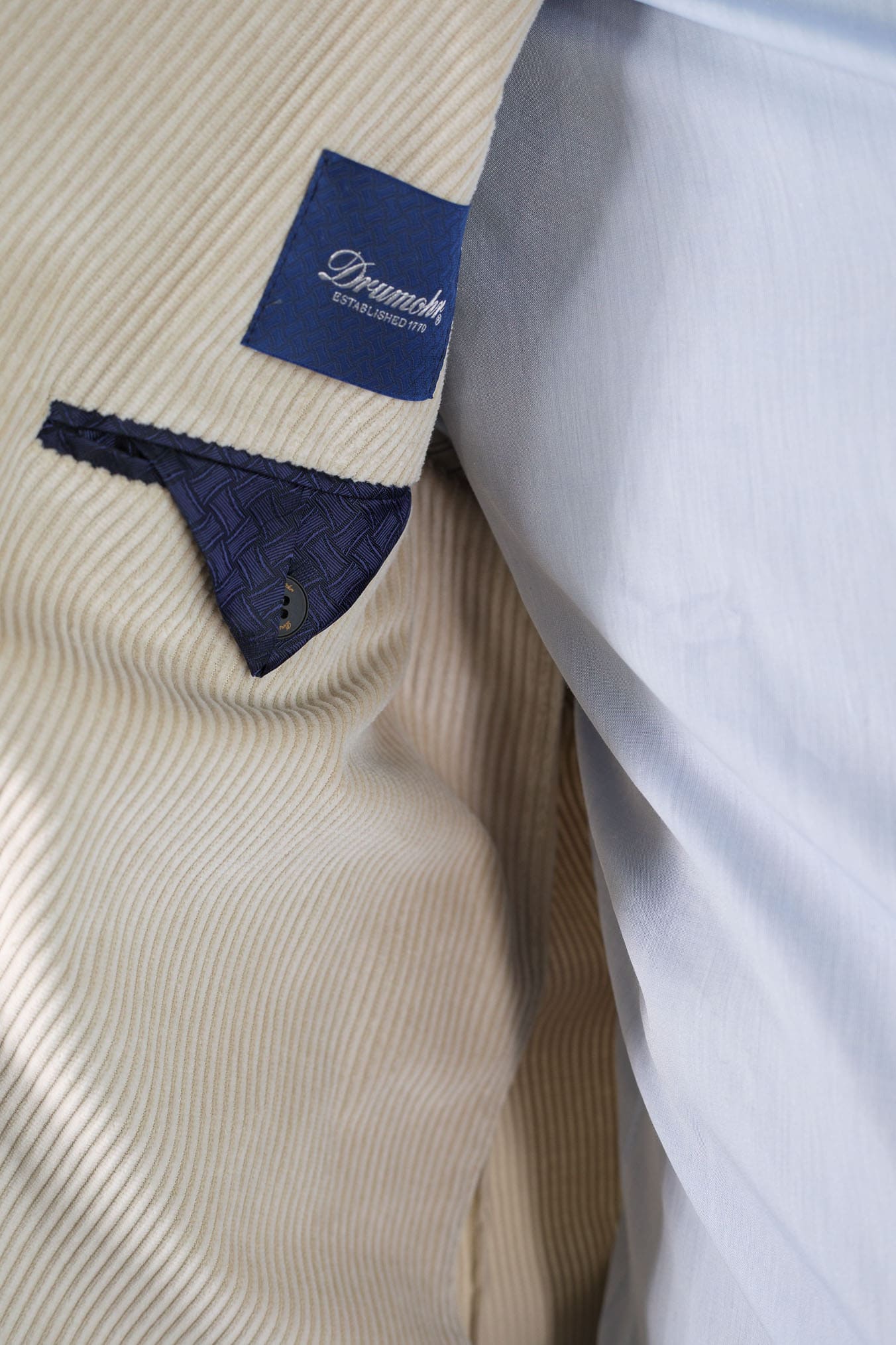 DRUMOHR Giacca Doppiopetto Velluto Burro