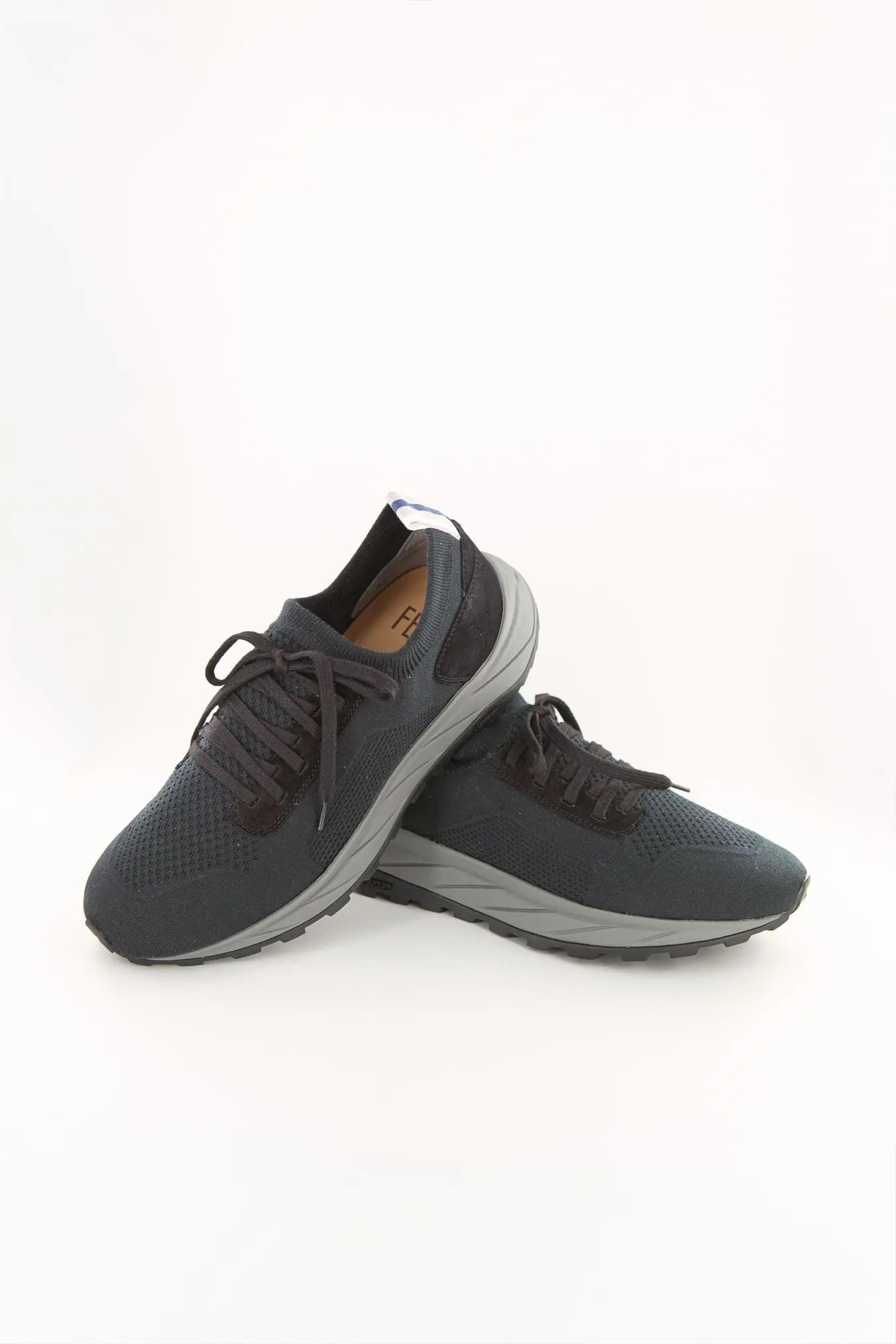 FEDELI Sneakers Calzino Maglia Elasticizzata Nero