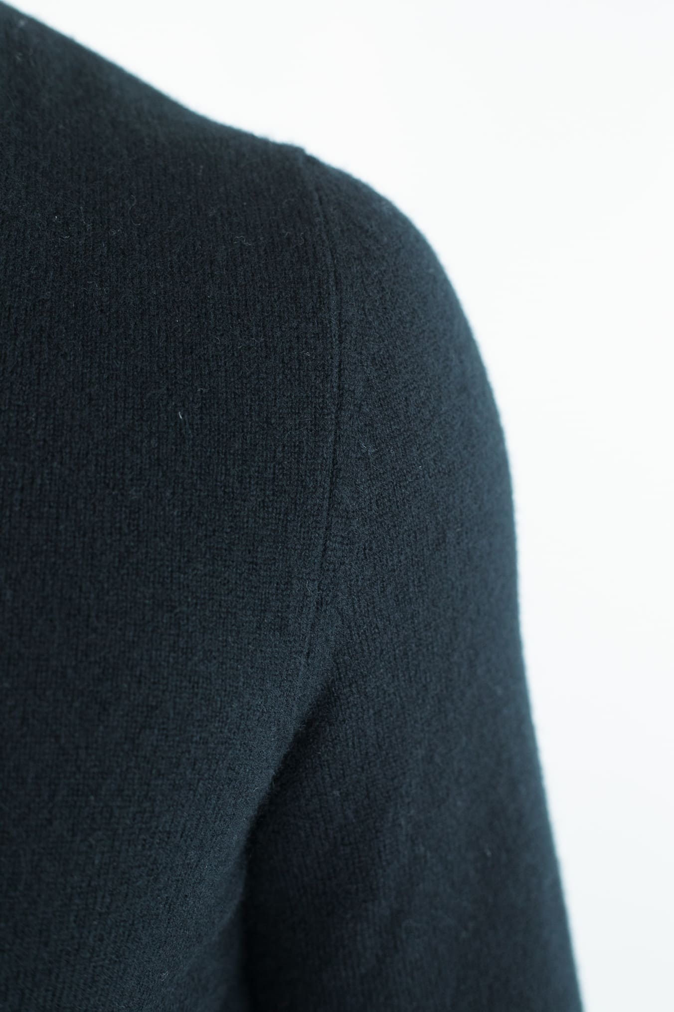FEDELI Maglia Mezza Zip Cashmere "Favonio" Nero