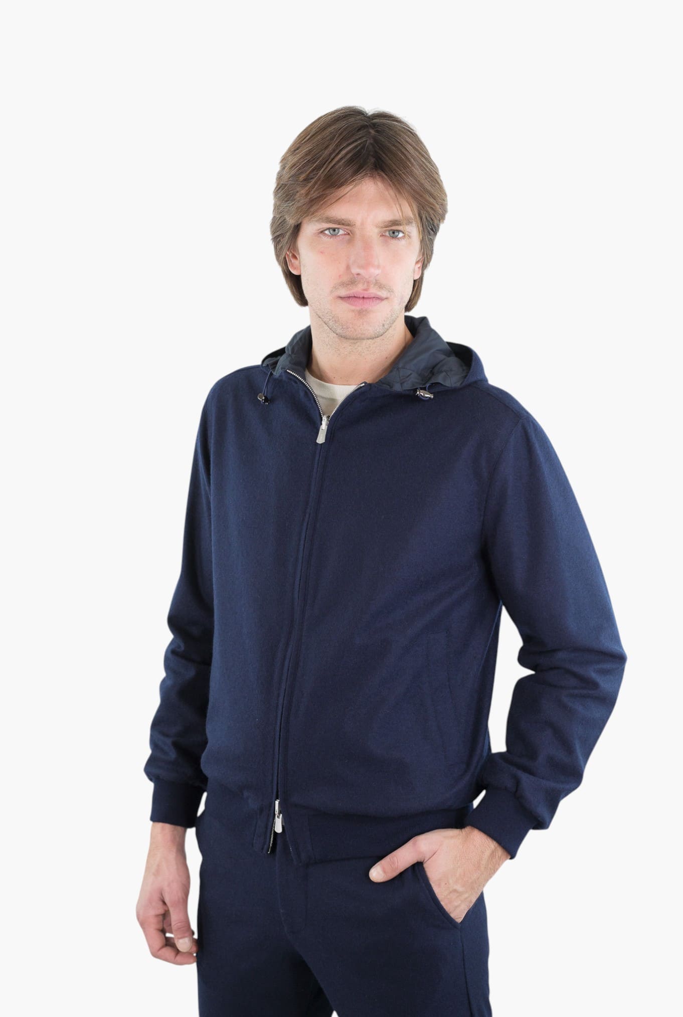 FEDELI Bomber Reversibile "Start" Cashmere Flanel Airstop