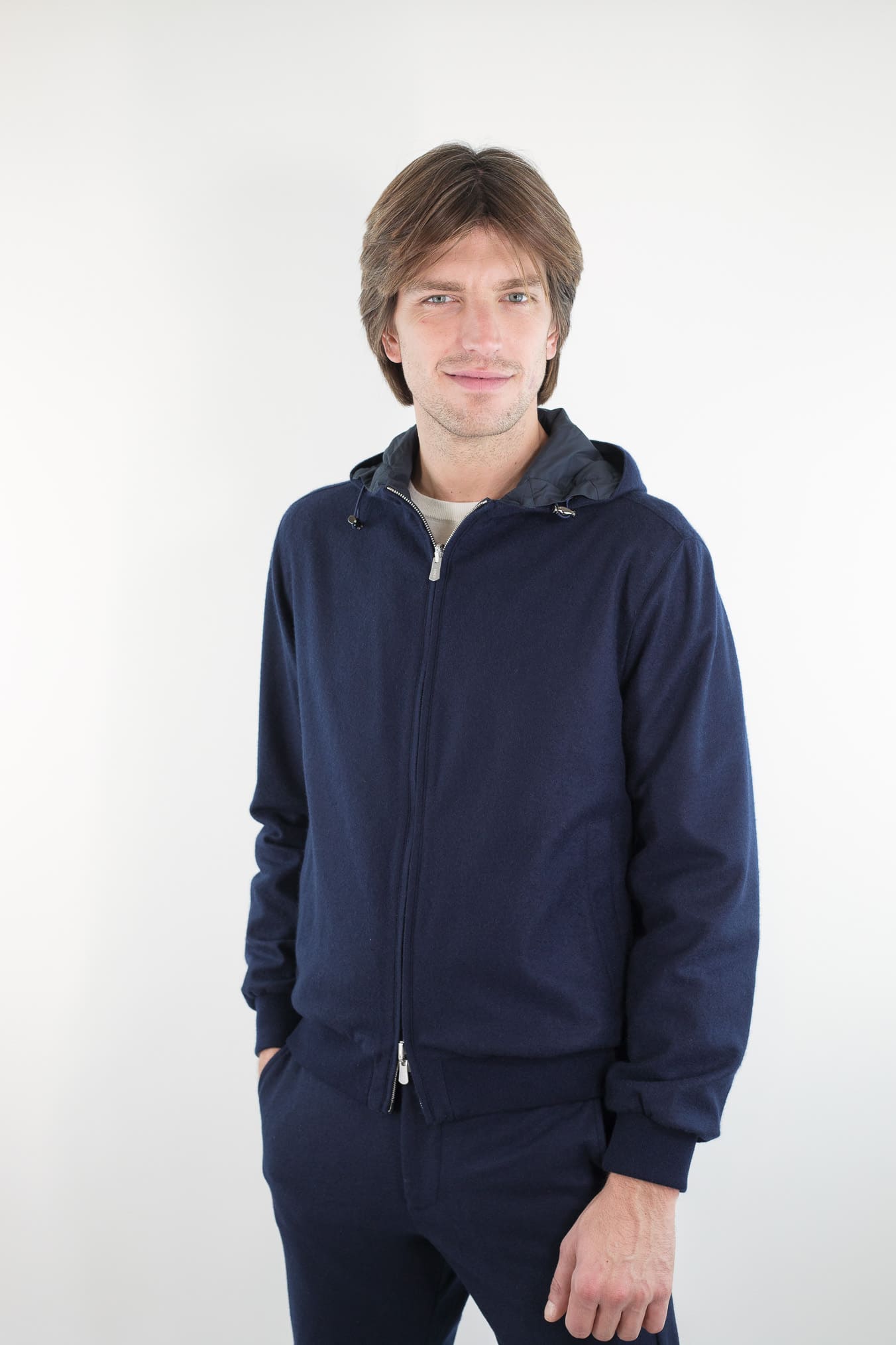 FEDELI Bomber Reversibile "Start" Cashmere Flanel Airstop