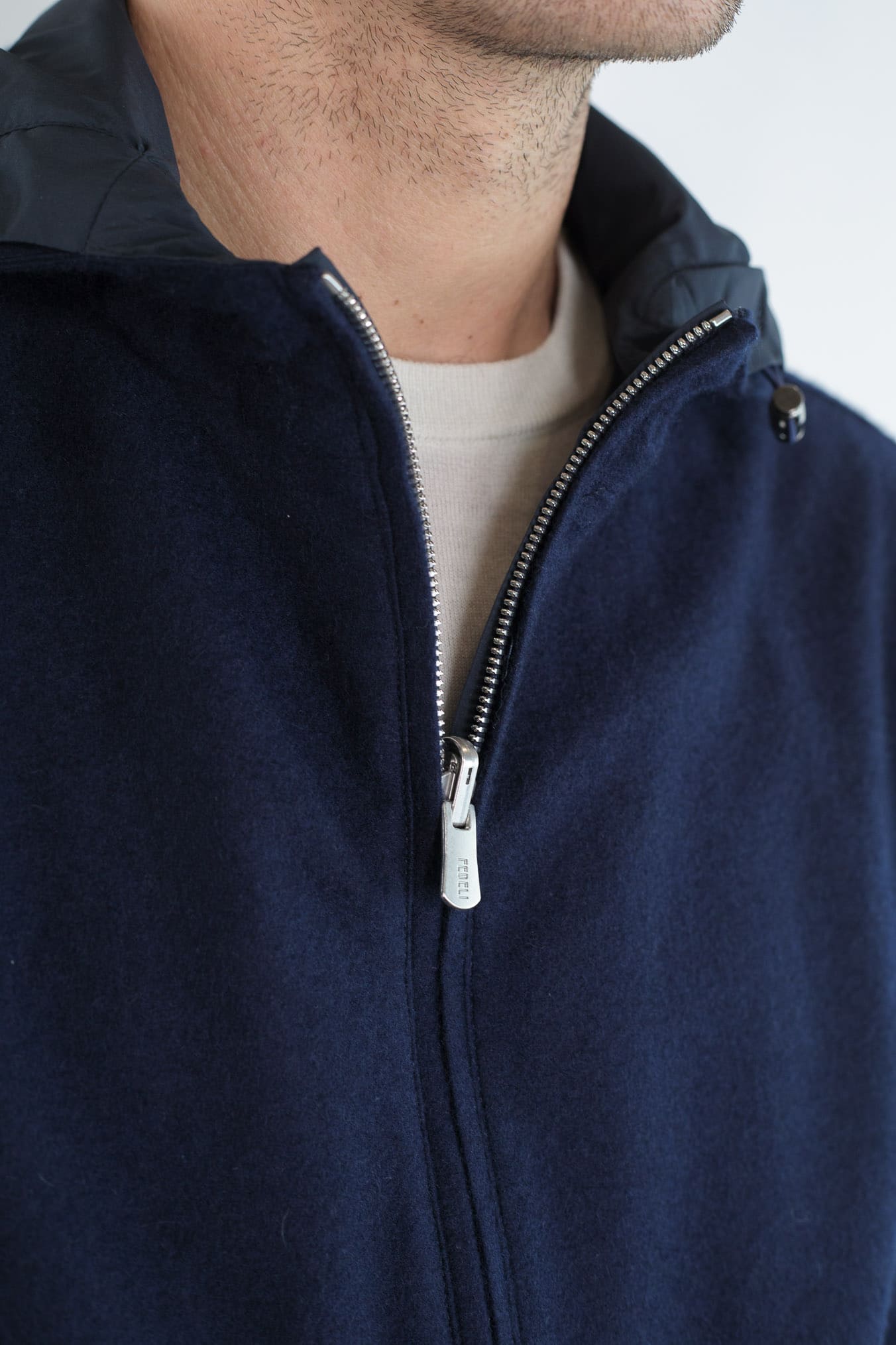 FEDELI Bomber Reversibile "Start" Cashmere Flanel Airstop