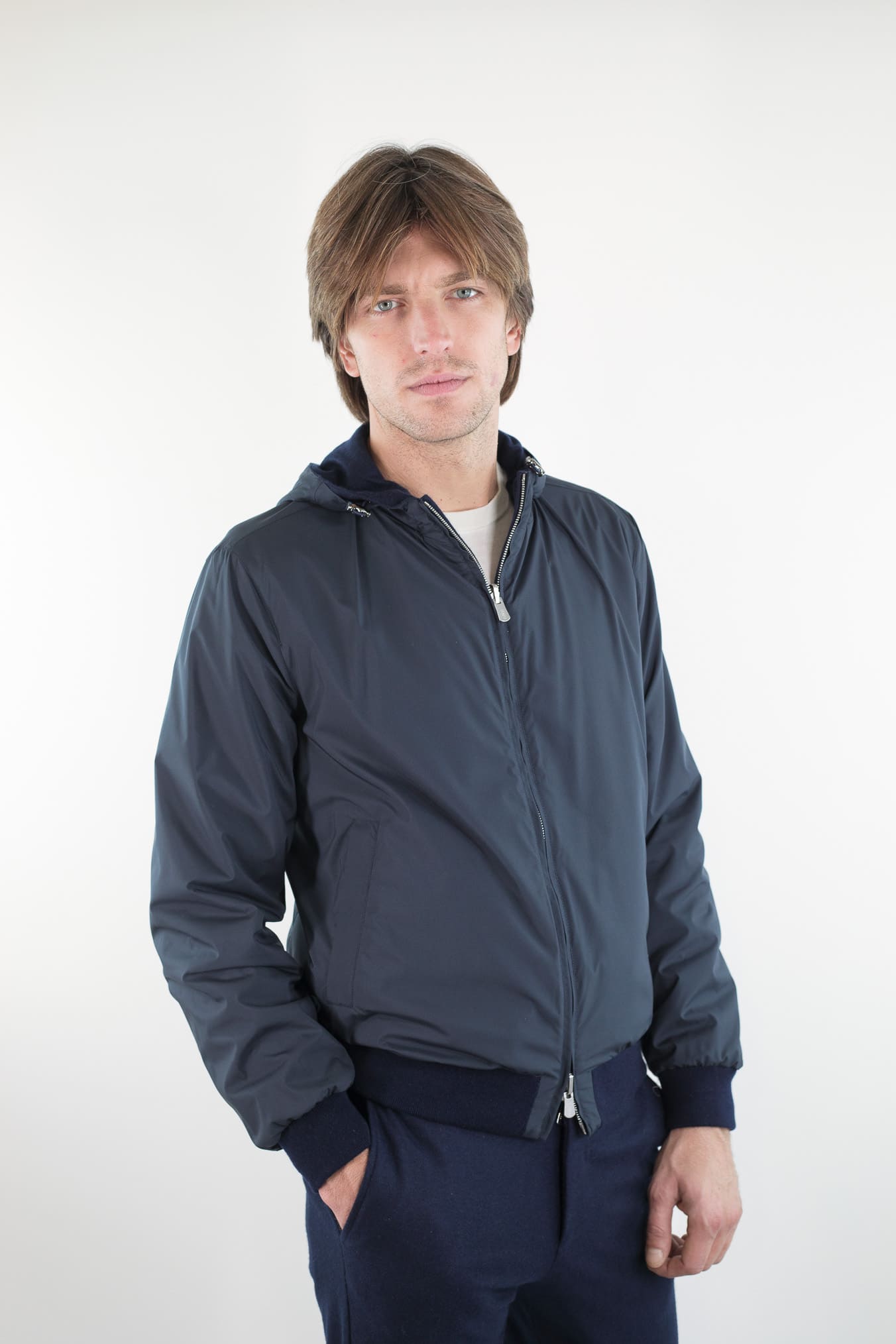 FEDELI Bomber Reversibile "Start" Cashmere Flanel Airstop