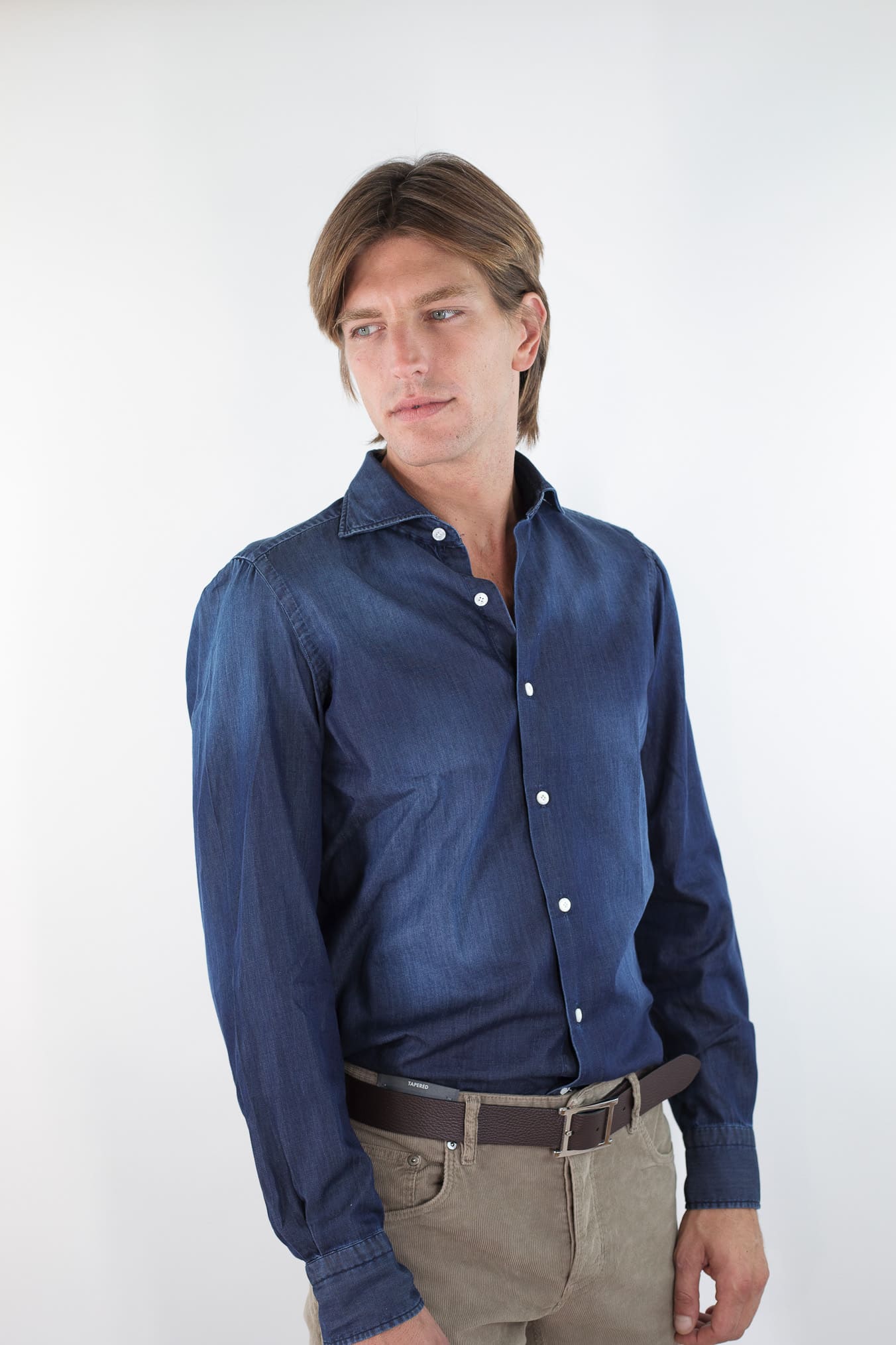 FINAMORE Camicia Denim "Napoli"