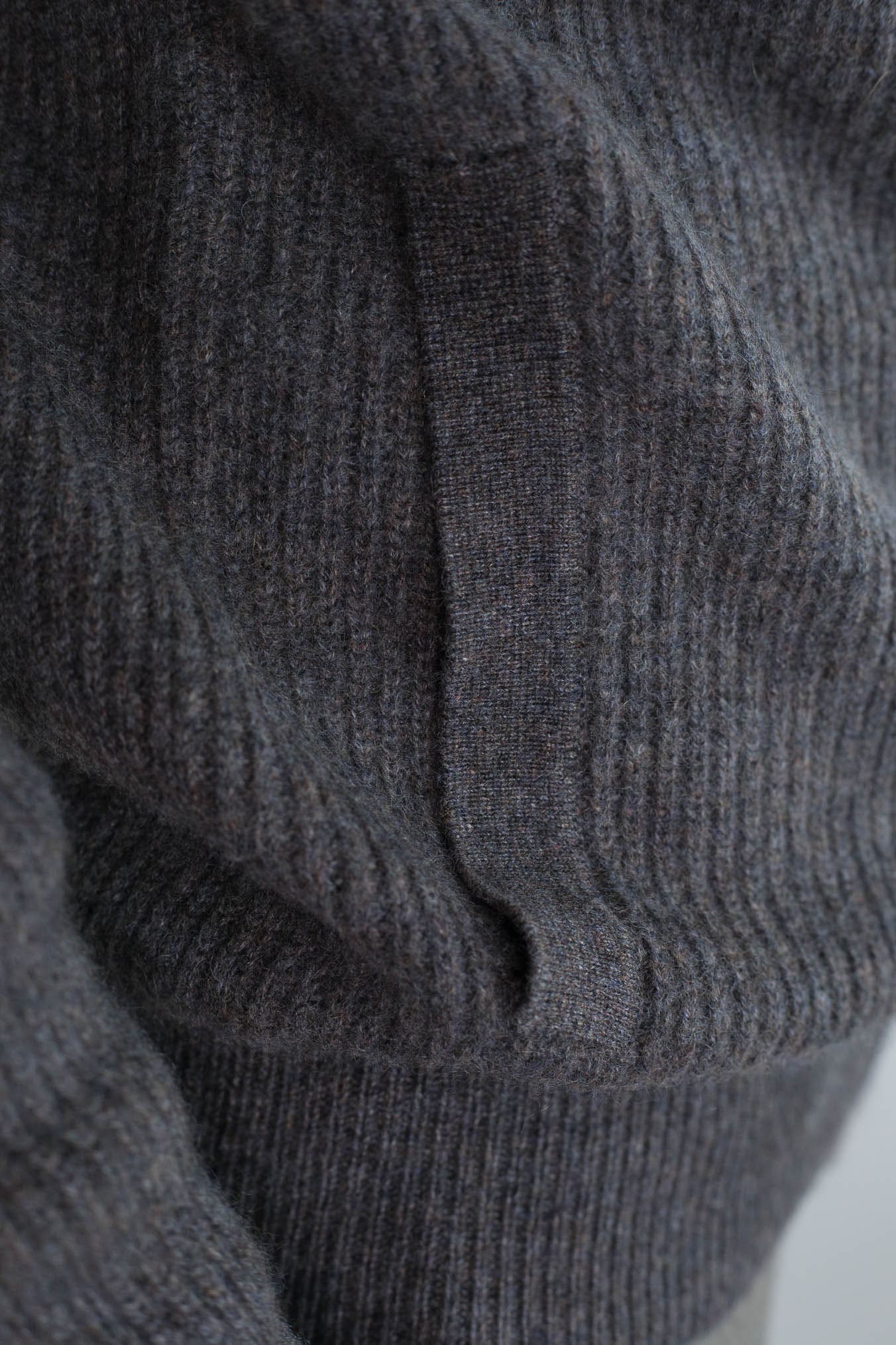 PASHMERE Maglia Full Zip Cashmere Castorino Tortora