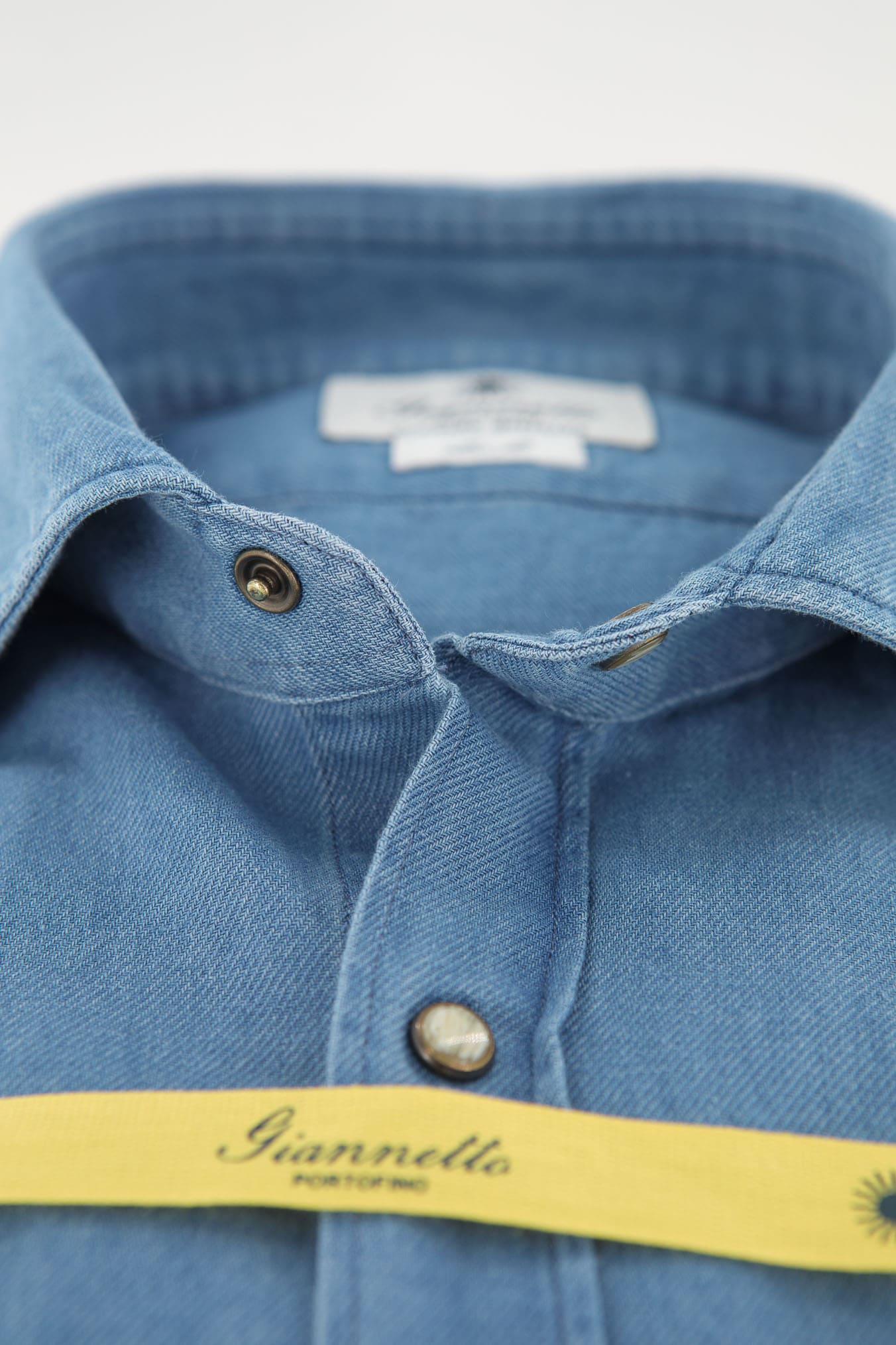 GIANNETTO PORTOFINO Camicia Denim Chiaro