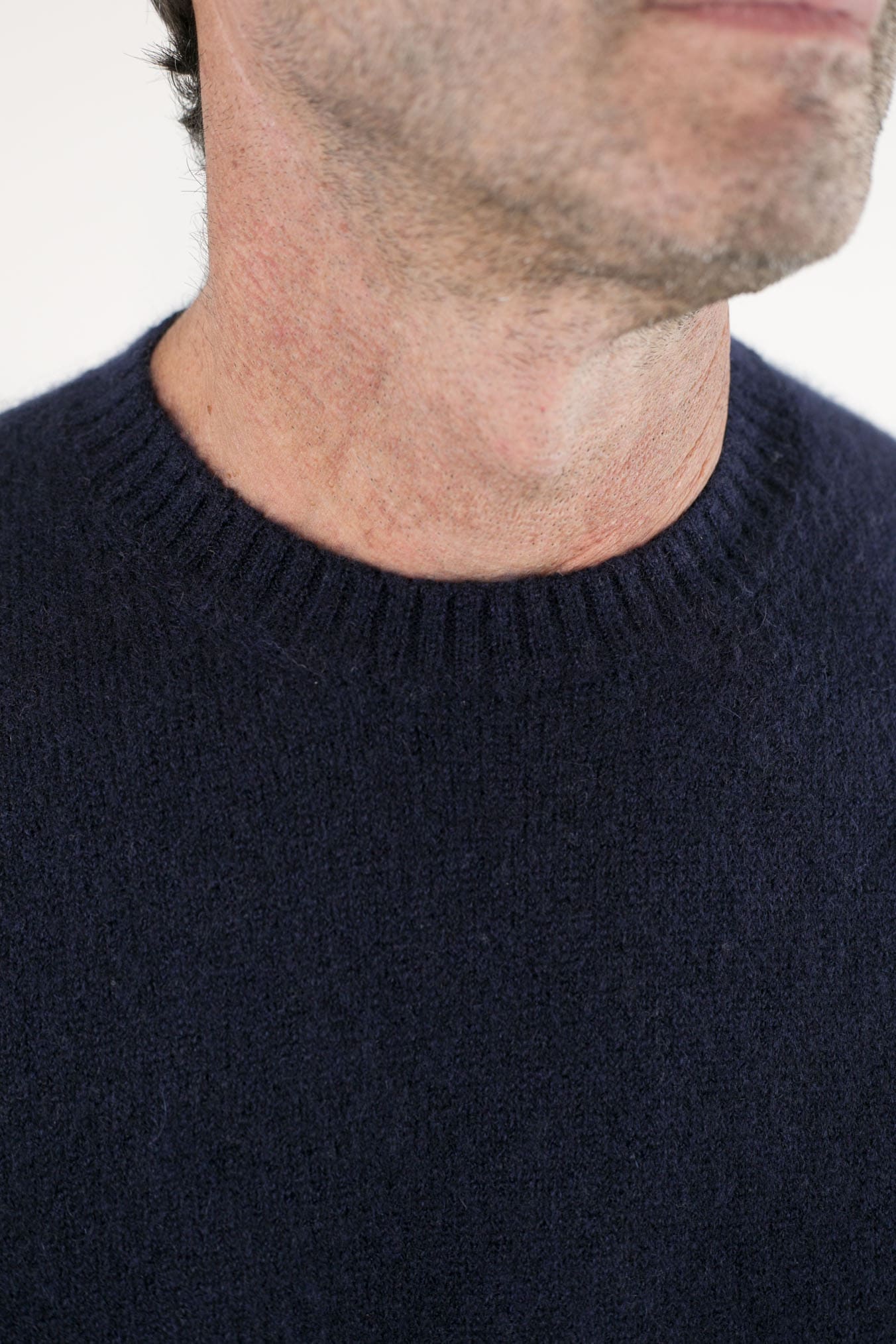 GUARINO Girocollo Cashmere e Seta Blu