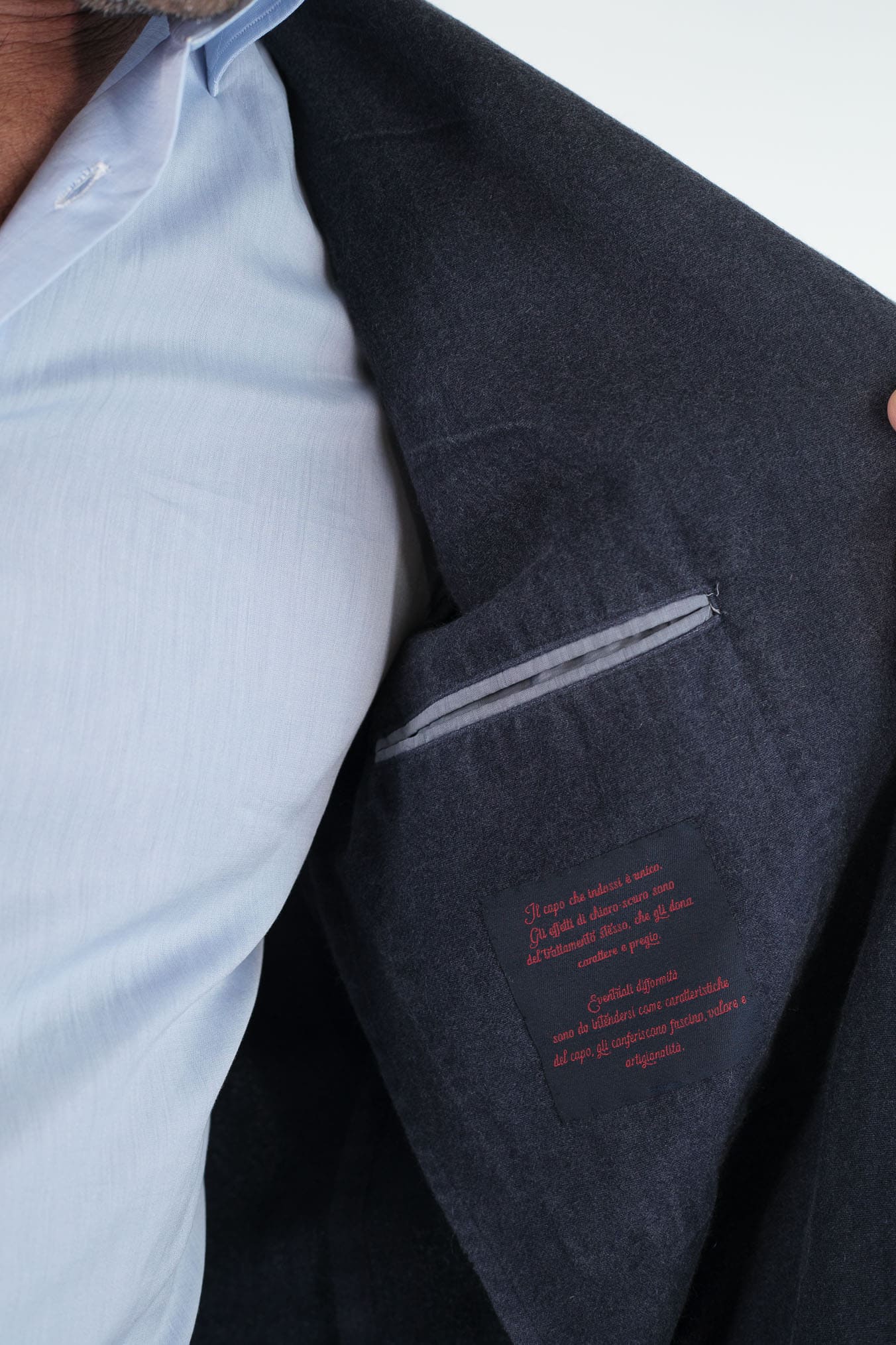 GUARINO Giacca Cashmere Washed Blu