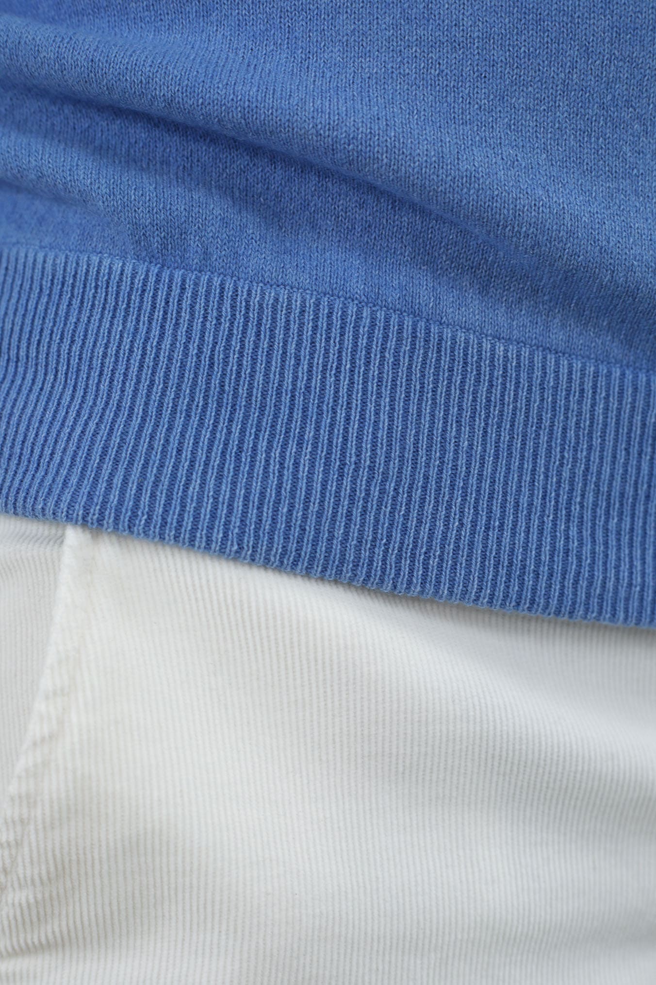 GUARINO Girocollo Raglan Cashmere Old Dyed Azzurro