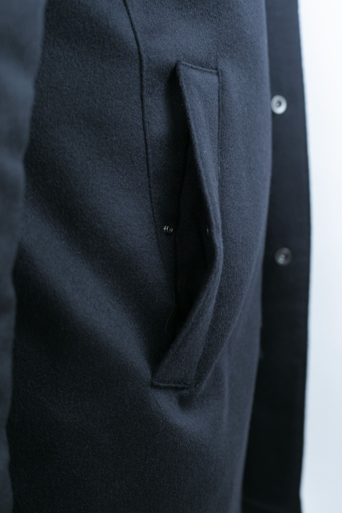 GUARINO Giaccone Cashmere Castorino Removibile Blu Scuro