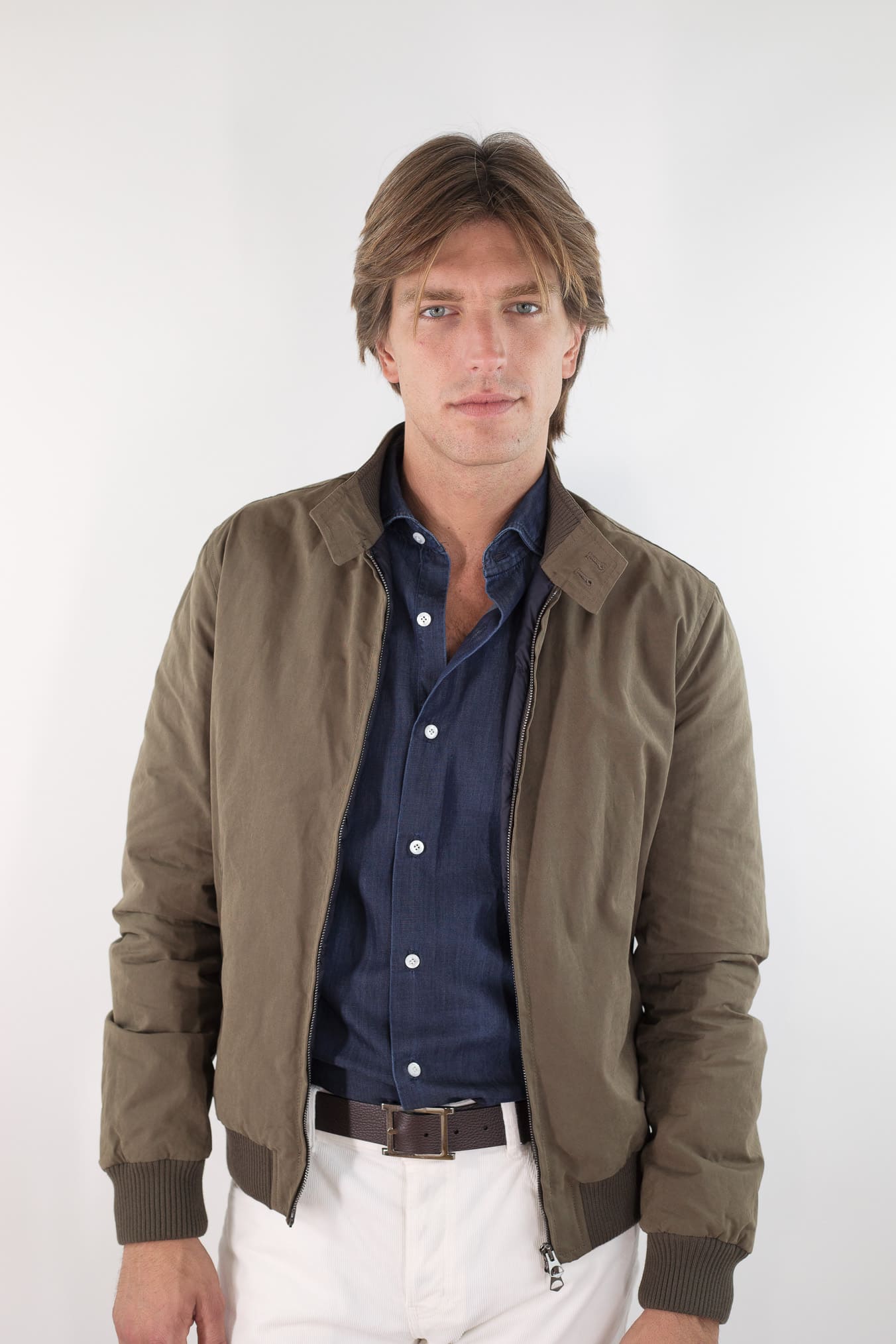 GUARINO Giubbino Cotone Water-repellent Fango