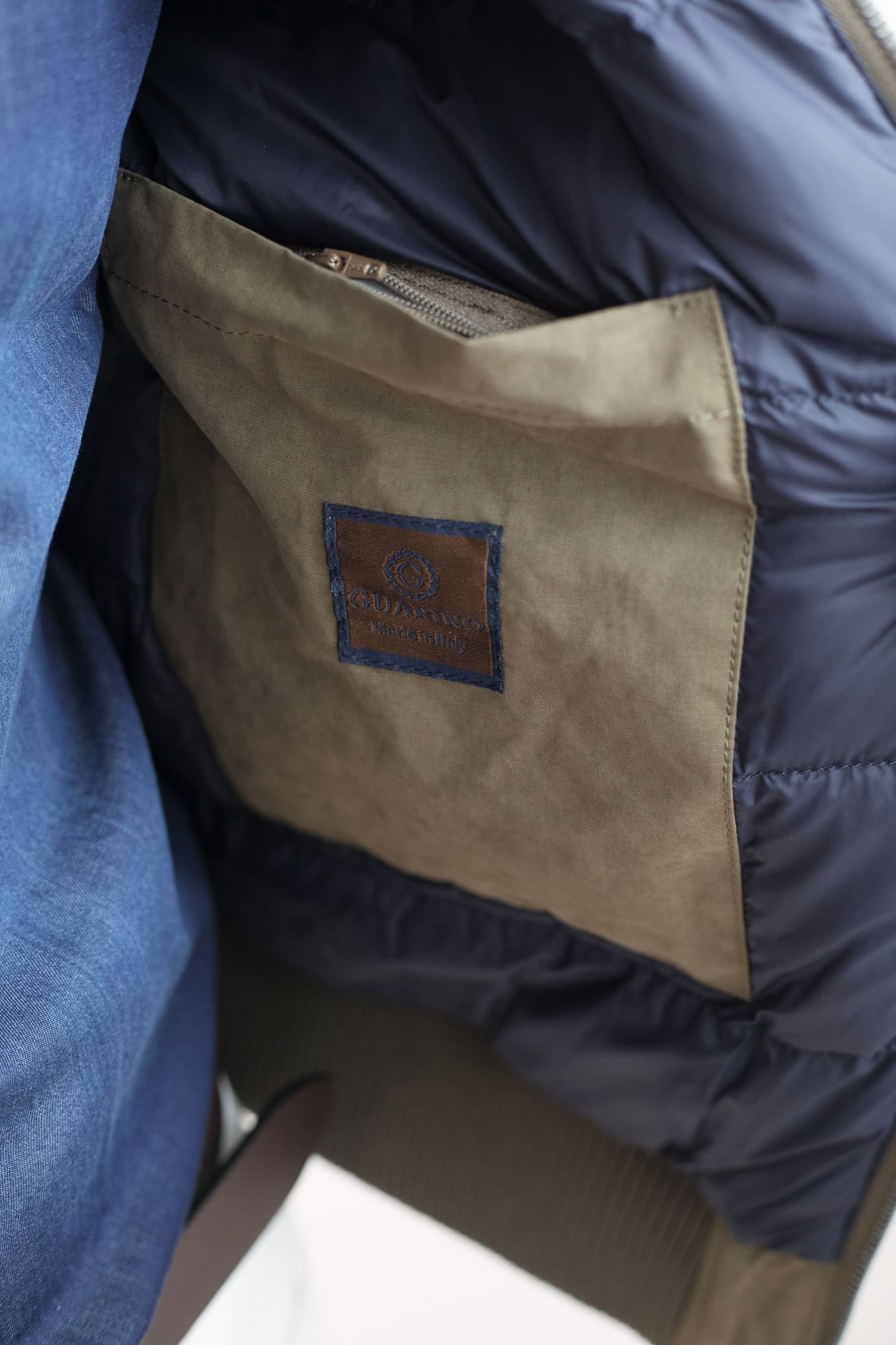 GUARINO Giubbino Cotone Water-repellent Fango