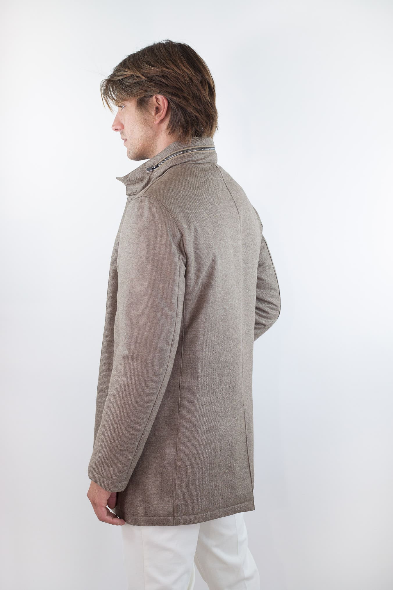 GUARINO Giaccone Lana Cashmere Loro Piana Tortora