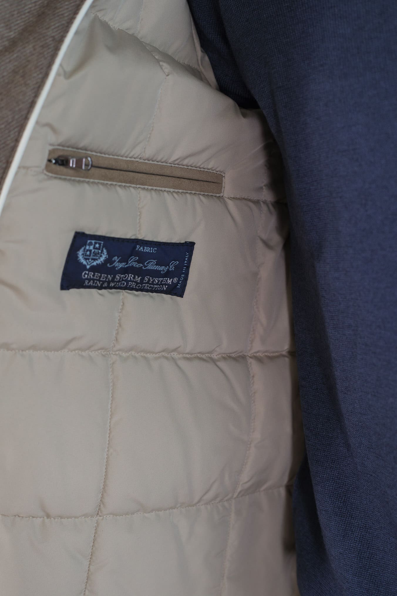 GUARINO Giaccone Lana Cashmere Loro Piana Tortora