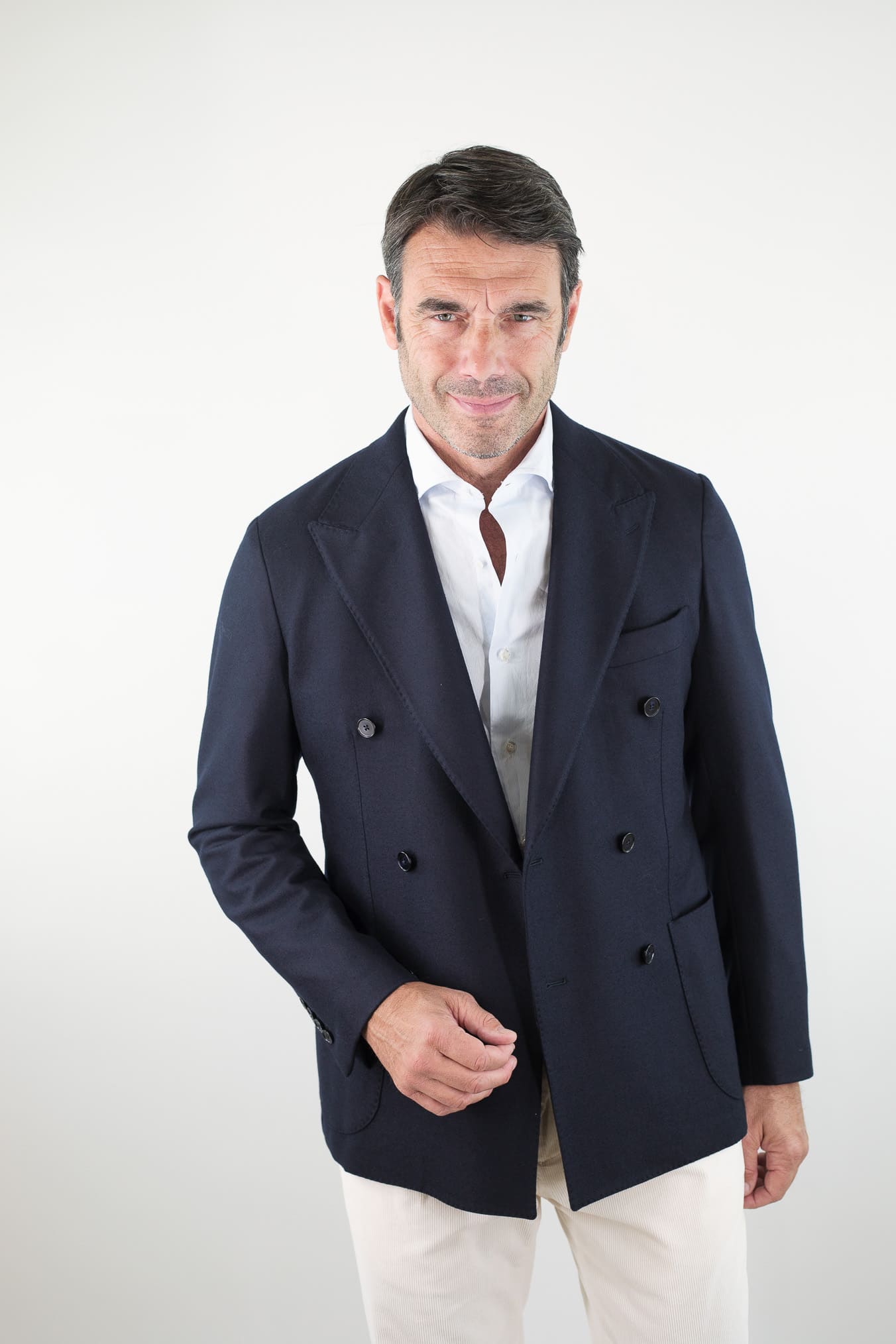 GUARINO Giacca Doppiopetto Blu Scuro