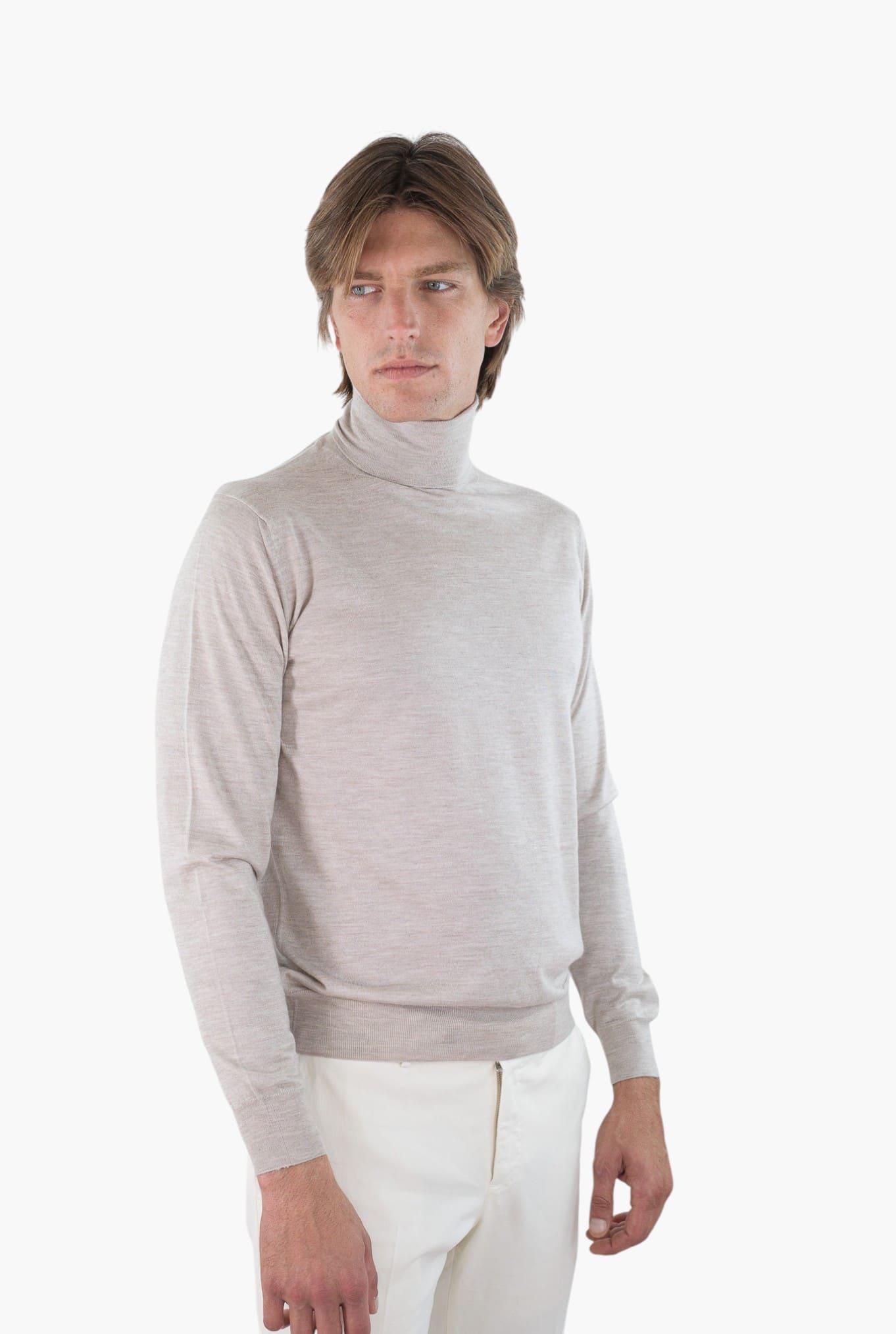 GUARINO Dolcevita Cashmere e Seta Superlight Beige