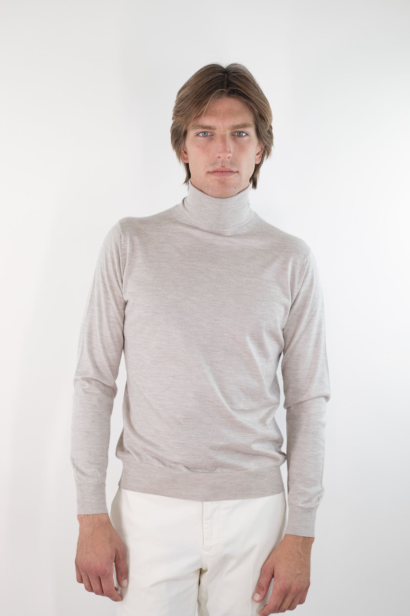 GUARINO Dolcevita Cashmere e Seta Superlight Beige