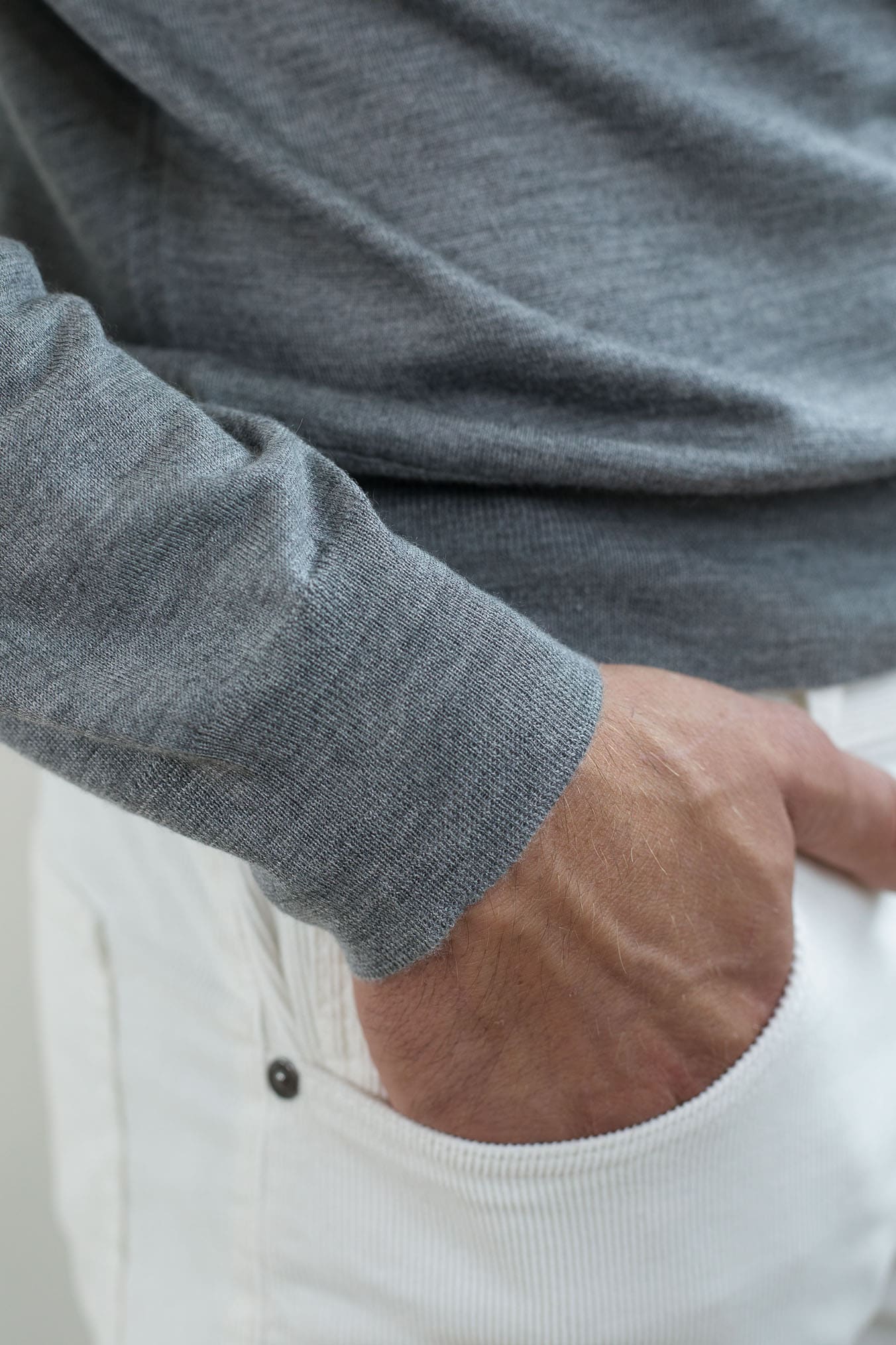 GUARINO Dolcevita Cashmere e Seta Superlight Grigio