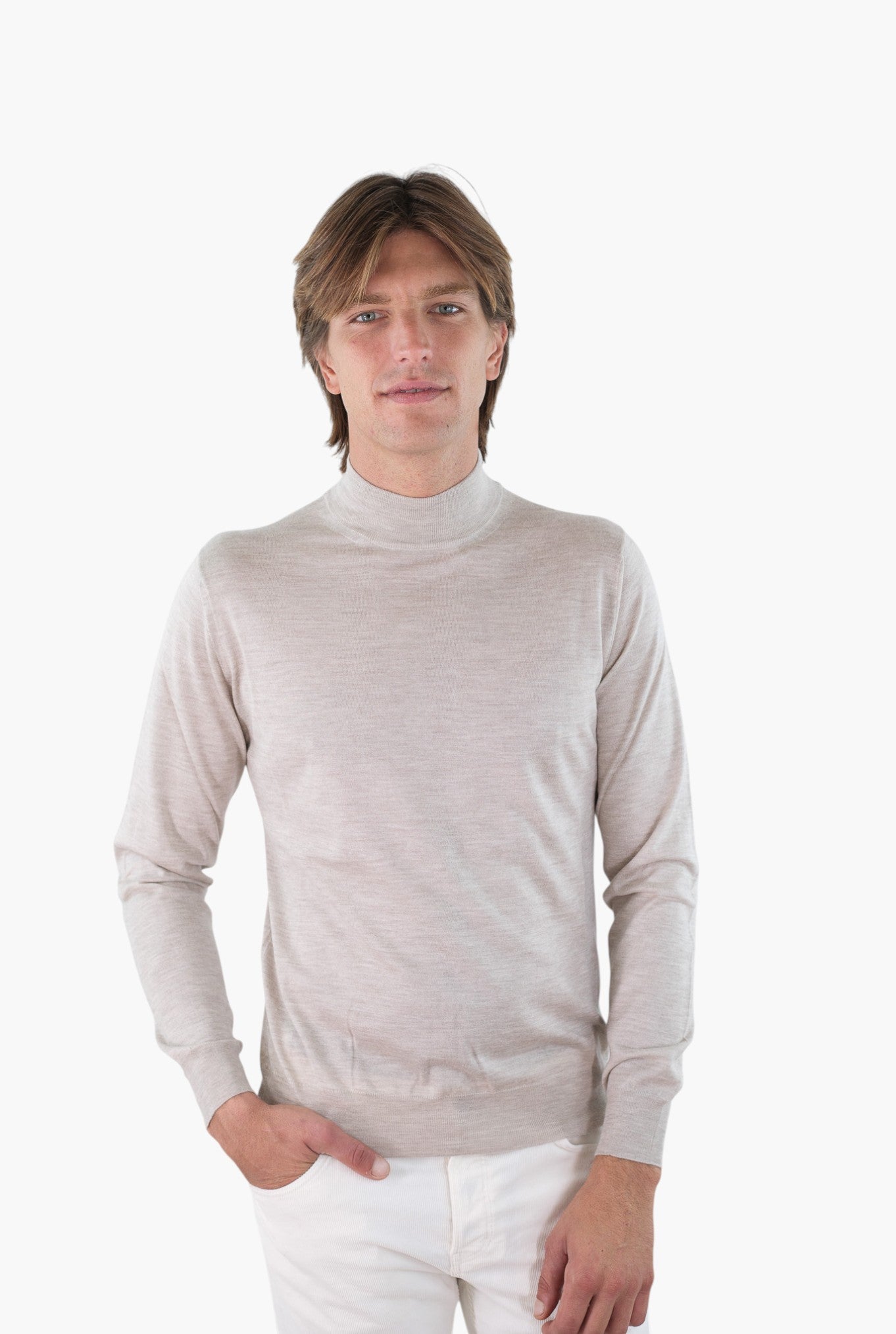 GUARINO Lupetto Cashmere e Seta Superlight Beige