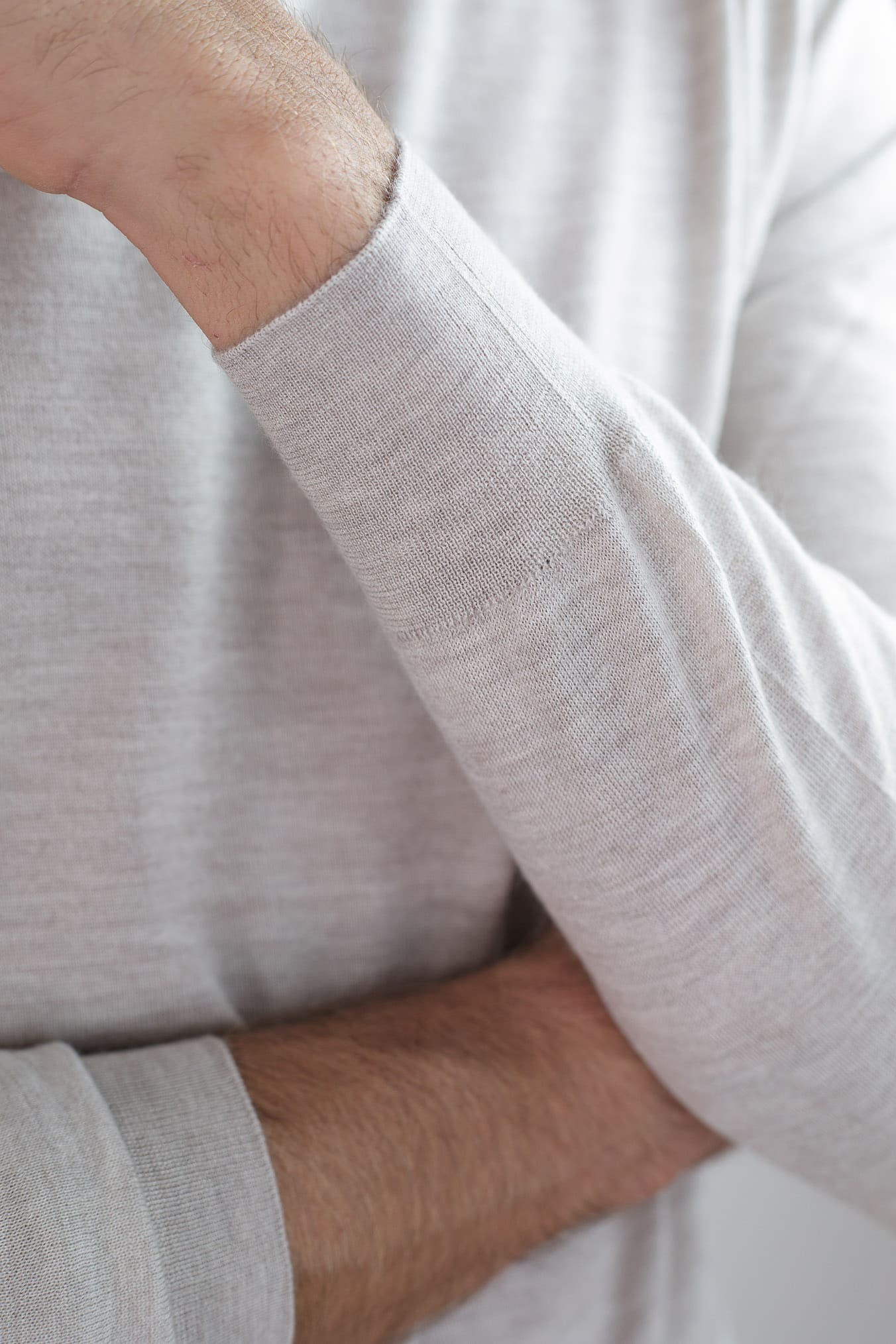 GUARINO Lupetto Cashmere e Seta Superlight Beige