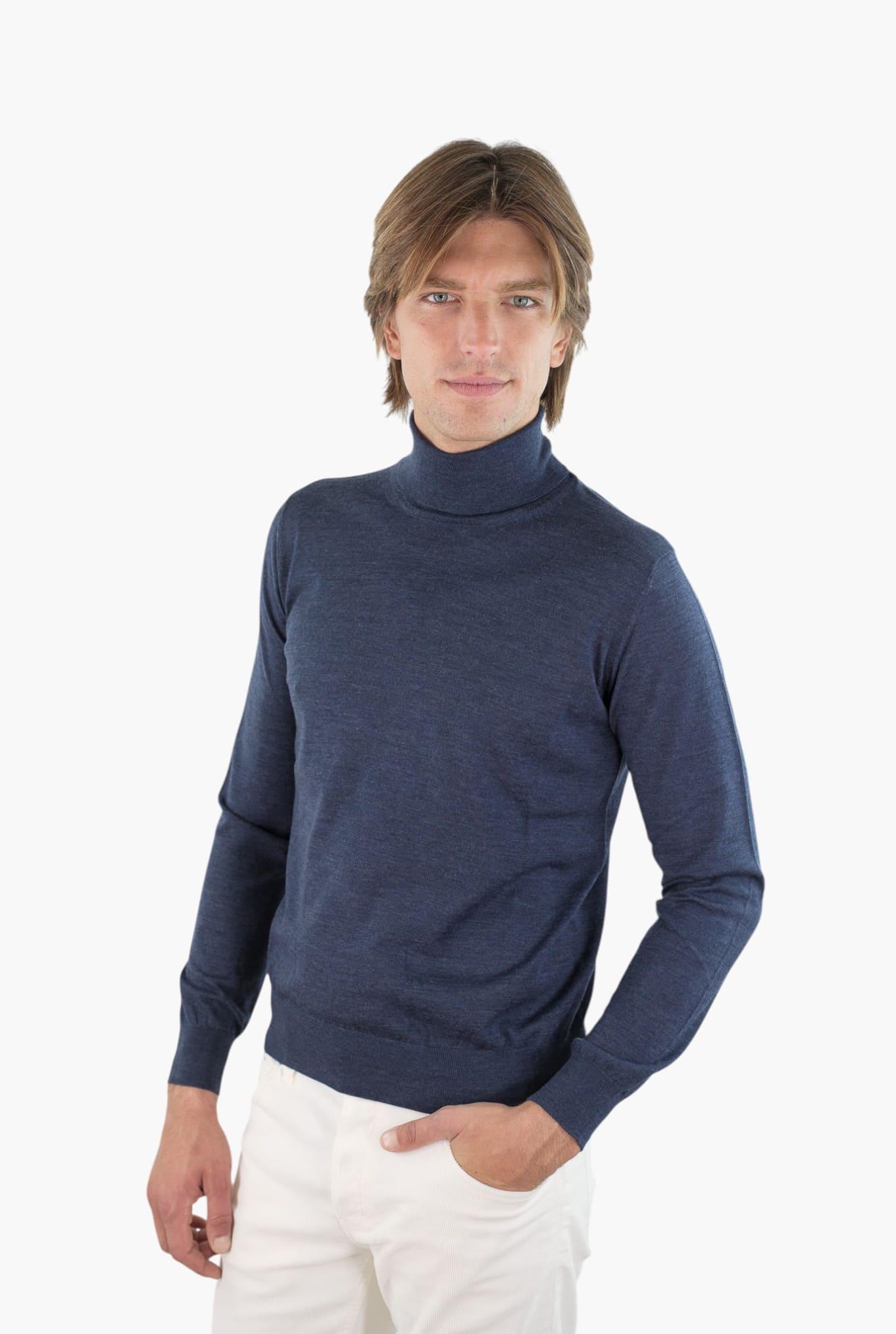 GUARINO Dolcevita Lana Super 140's col. Jeans