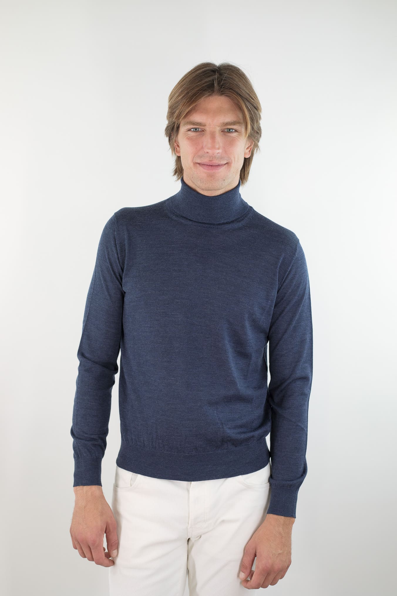 GUARINO Dolcevita Lana Super 140's col. Jeans