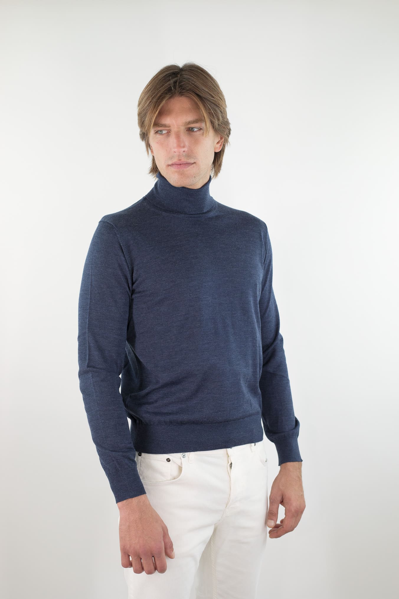 GUARINO Dolcevita Lana Super 140's col. Jeans