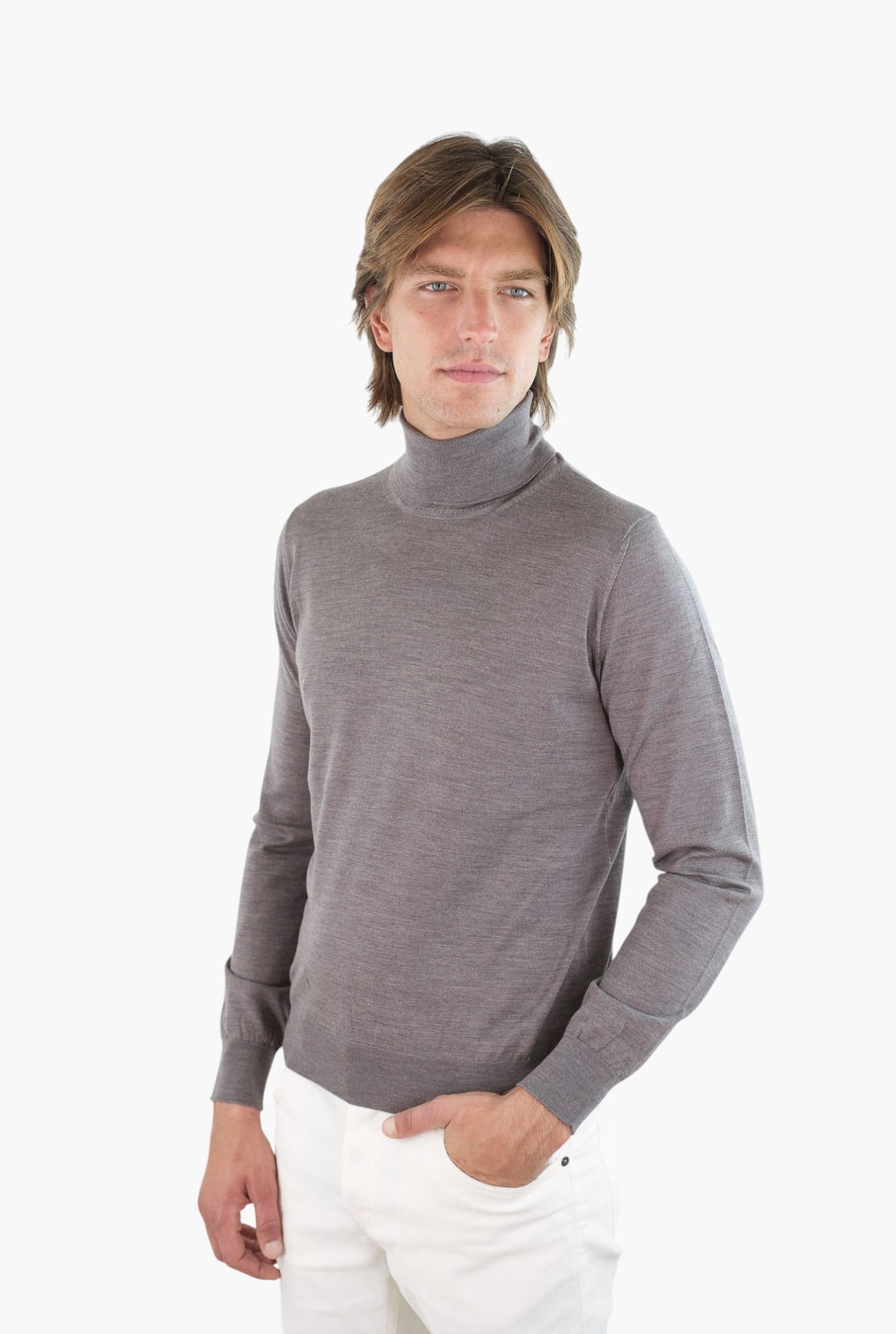 GUARINO Dolcevita Lana Super 140's Tortora