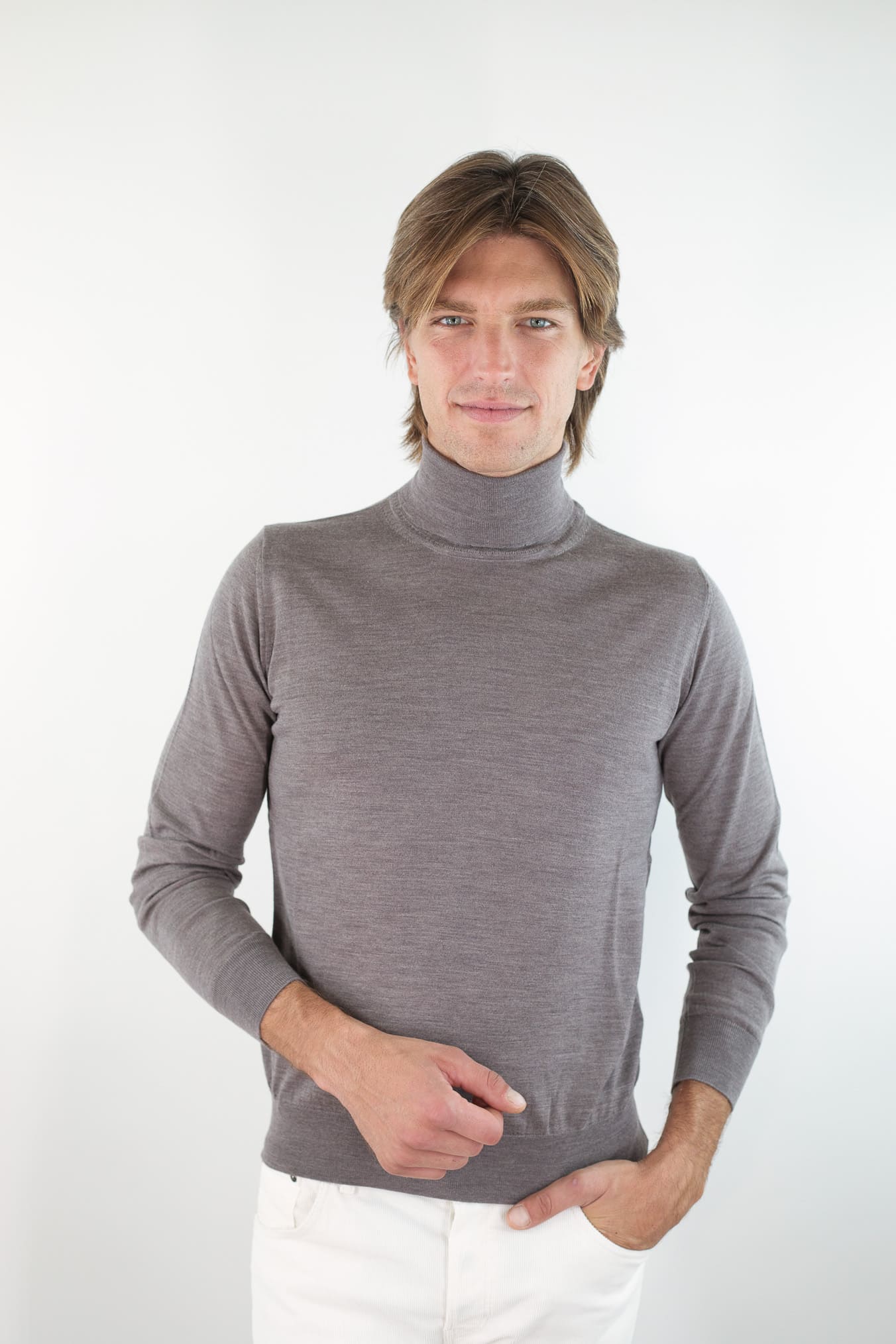 GUARINO Dolcevita Lana Super 140's Tortora