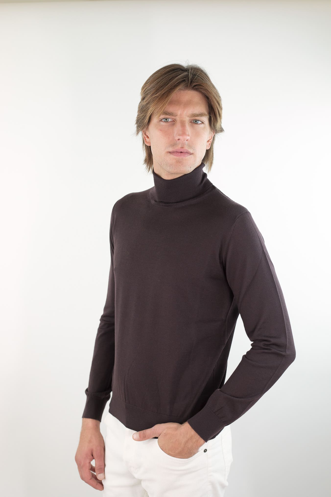 GUARINO Dolcevita Lana Super 140's Testa Moro