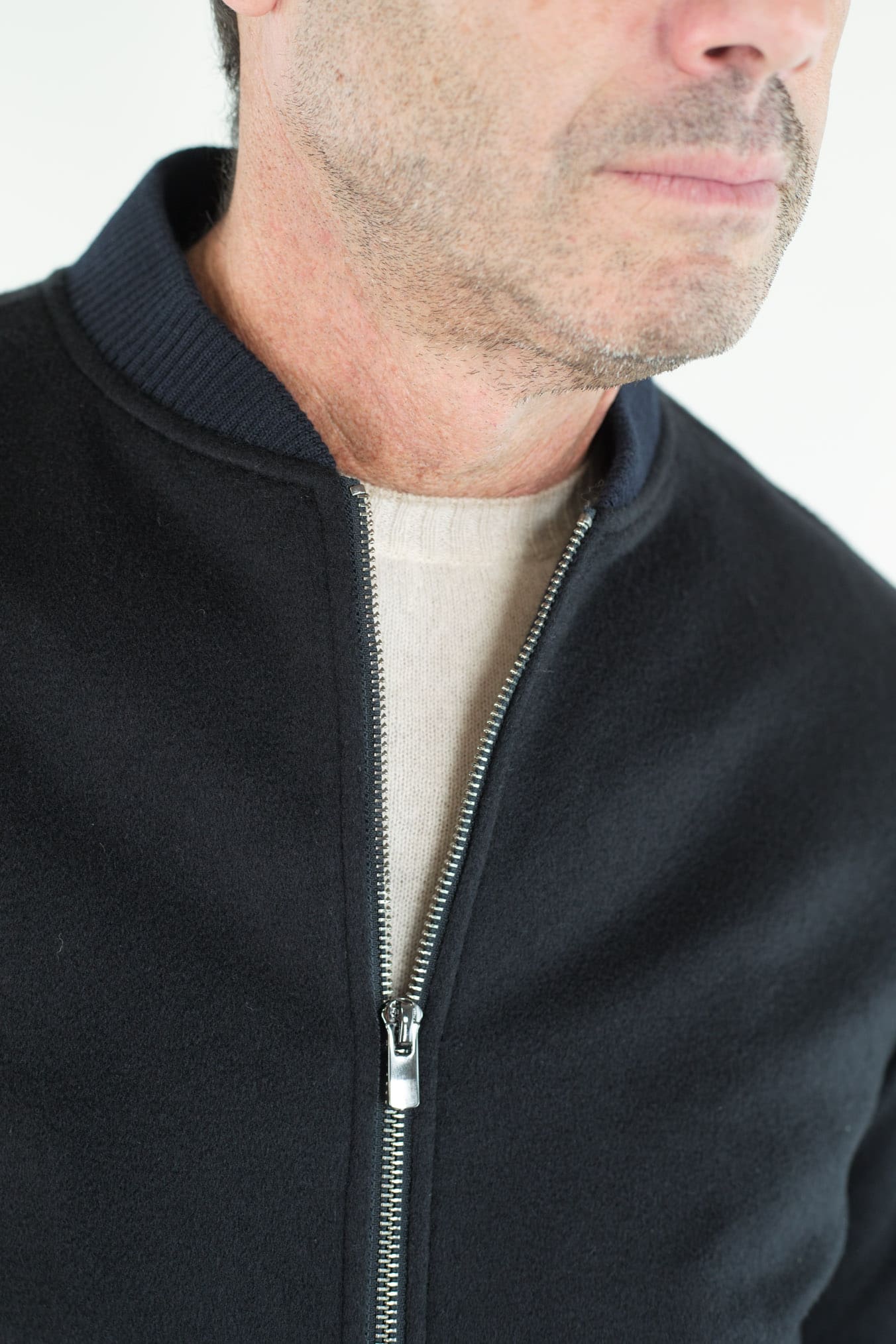 GUARINO Bomber Cashmere Blu Scuro