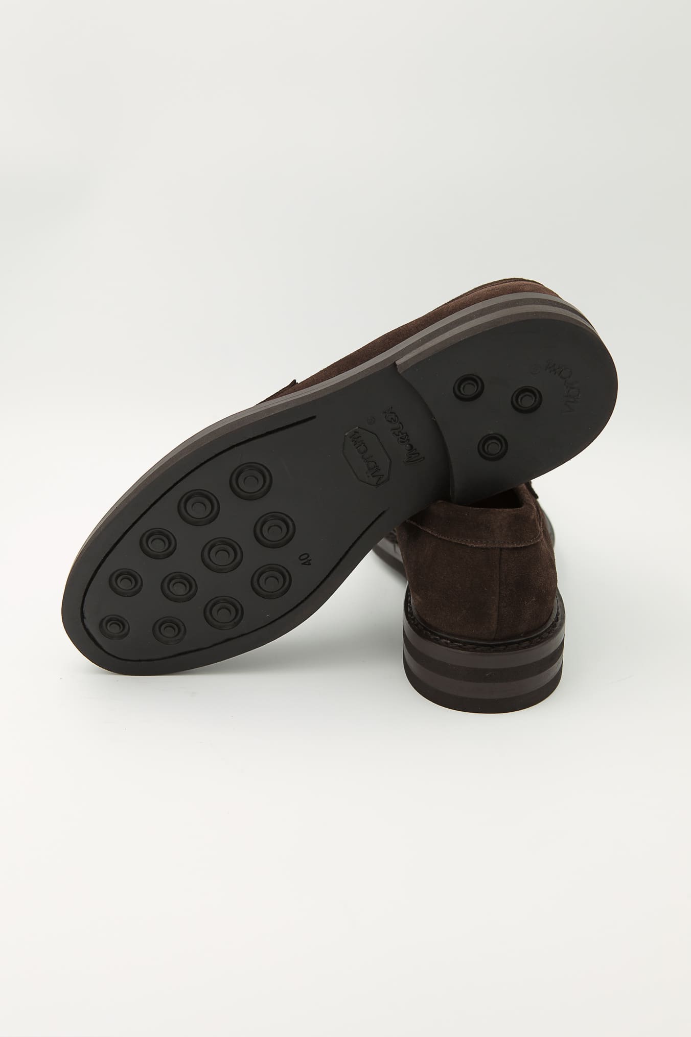 GUARINO Mocassini con Fascetta Suede Testa di Moro