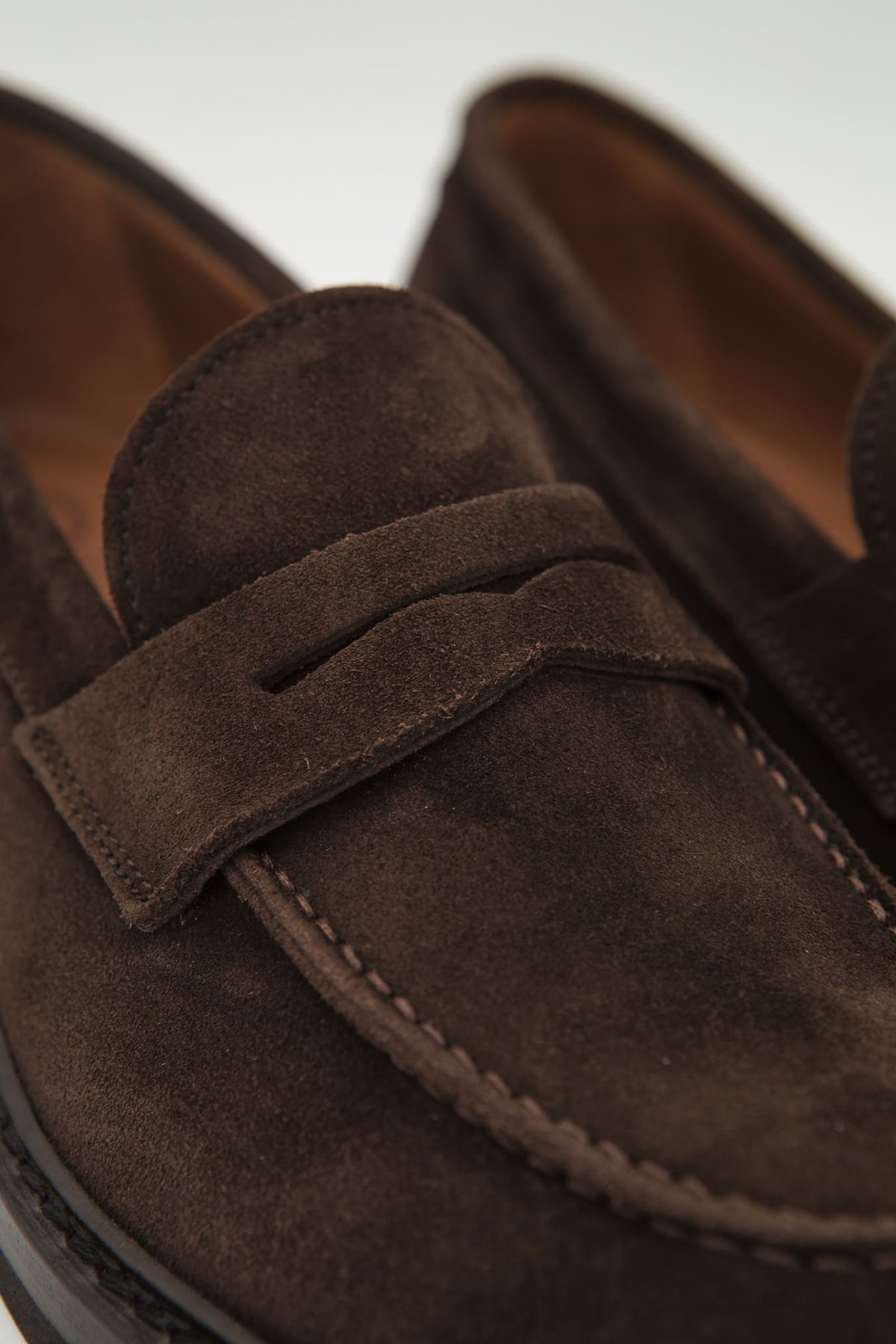 GUARINO Mocassini con Fascetta Suede Testa di Moro