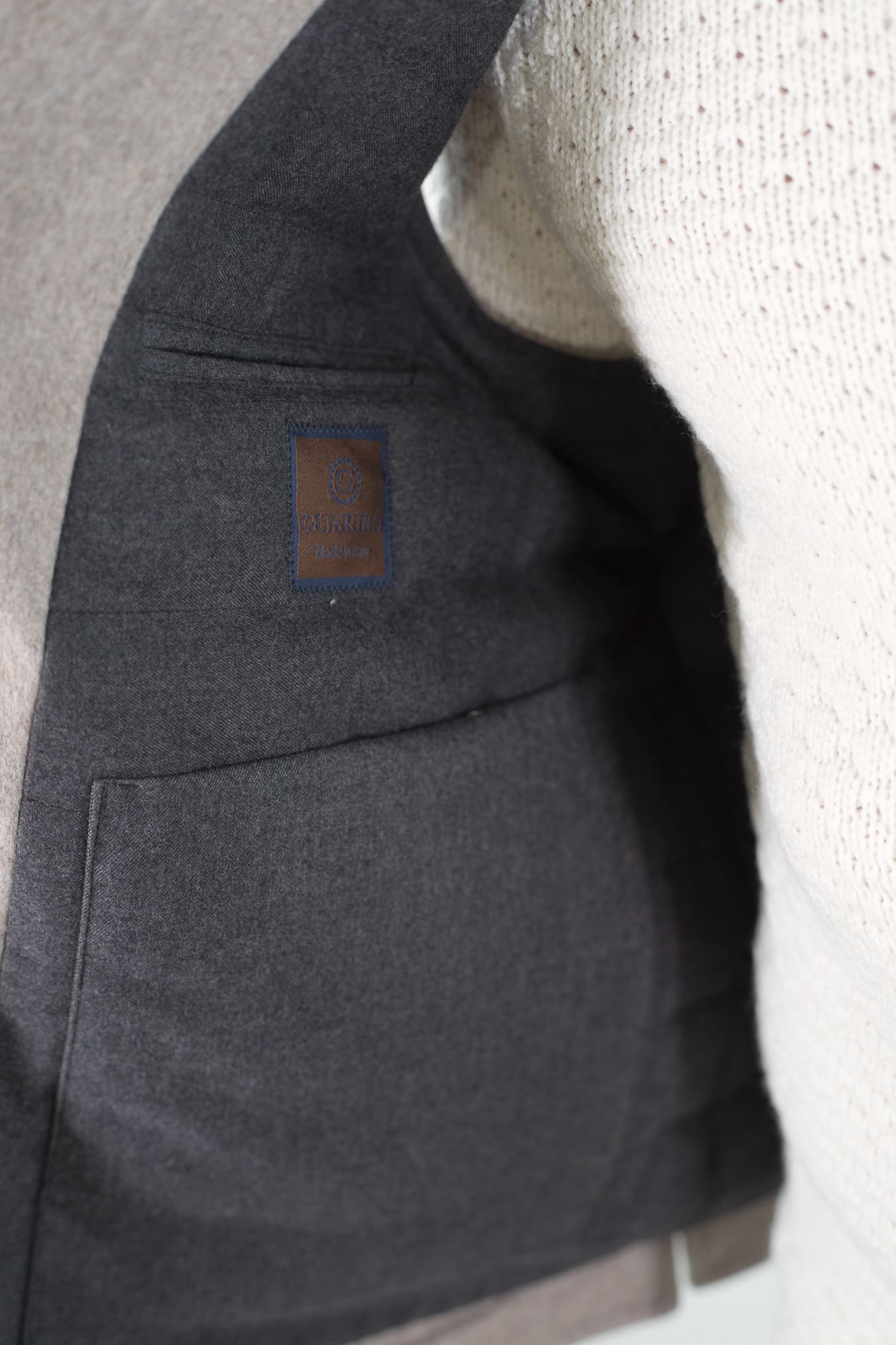 GUARINO Gilet Cashmere Loro Piana Beige