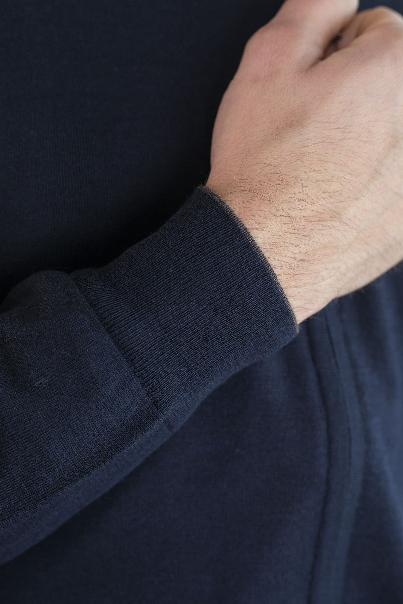 GUARINO Maglia Full Zip Reversibile Blu Marrone