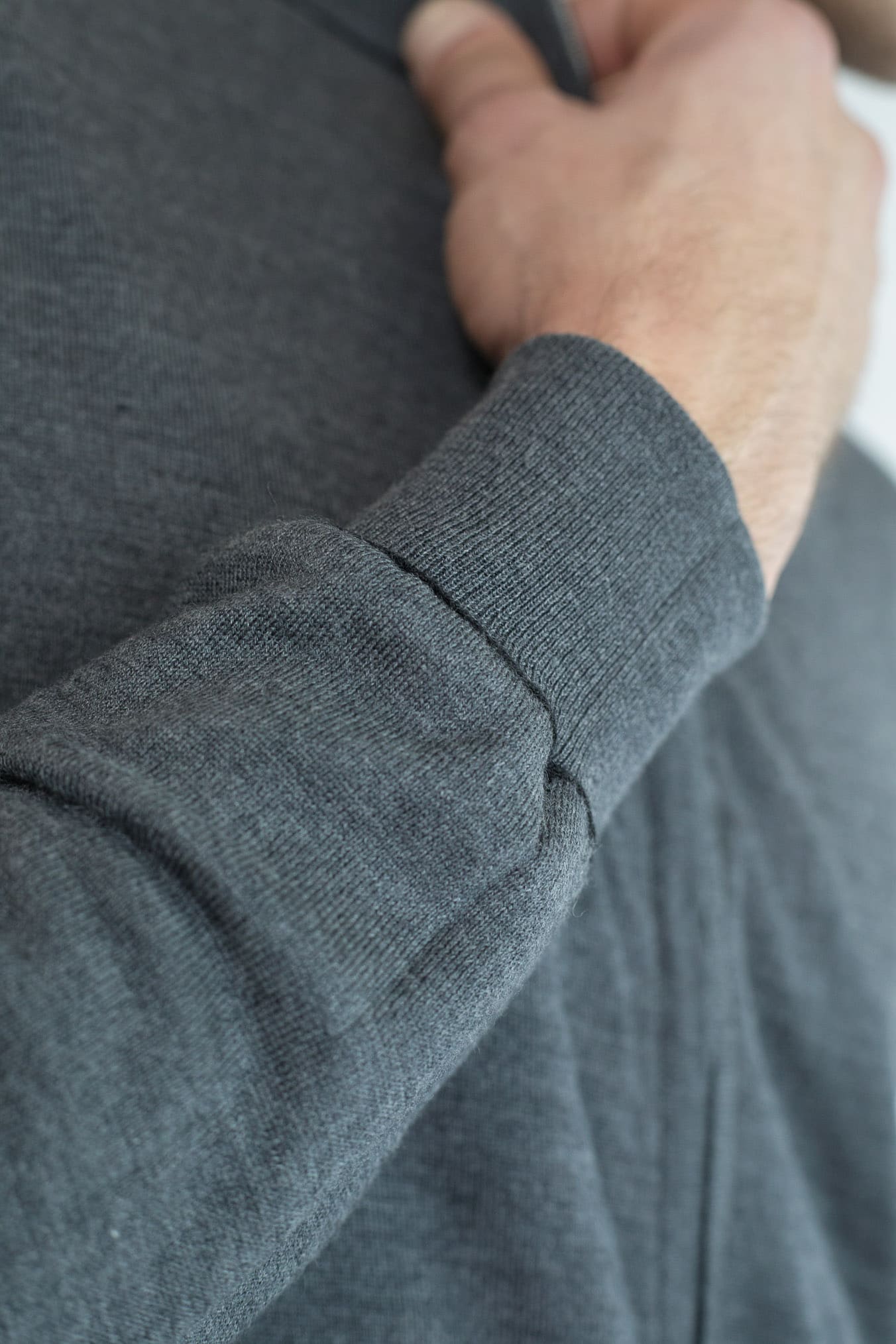 GUARINO Maglia Full Zip Reversibile Nero Grigio