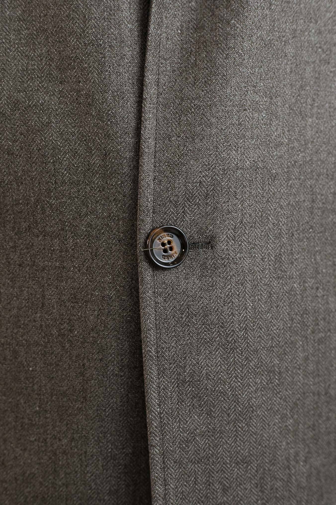 KIRED Cappotto Reversibile Lana e Nylon Spigato/Marrone