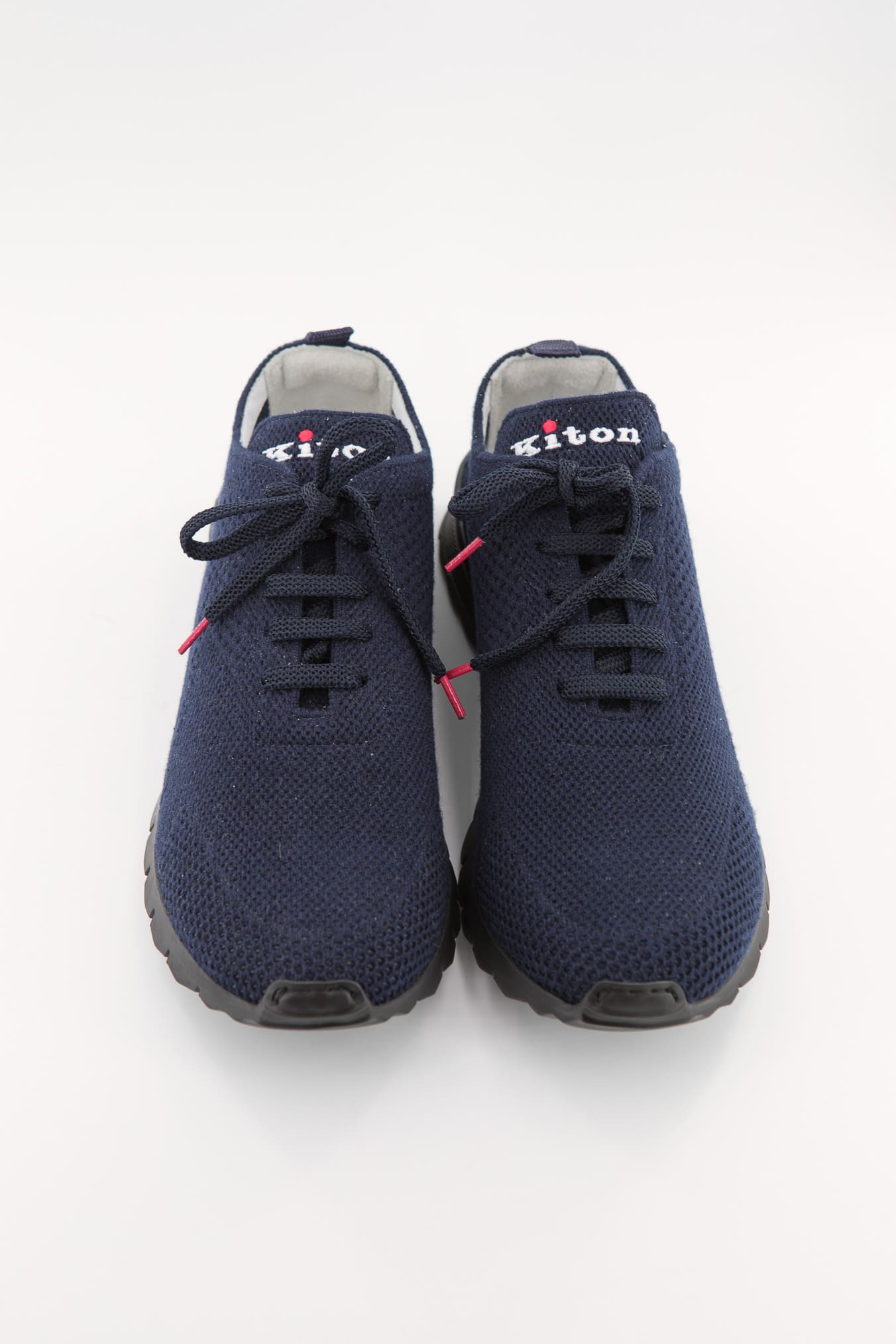 KITON Sneakers "Fit" in Maglia Cashmere Blu