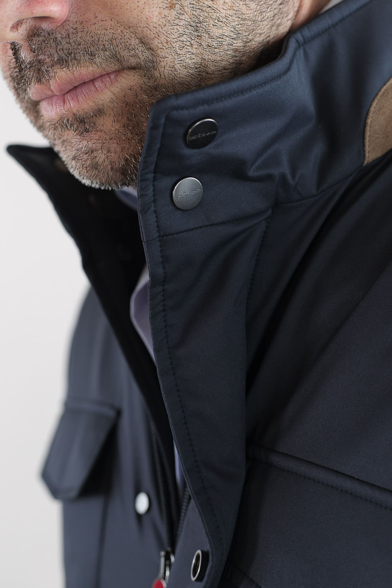 KITON Field Jacket Blu Superlight