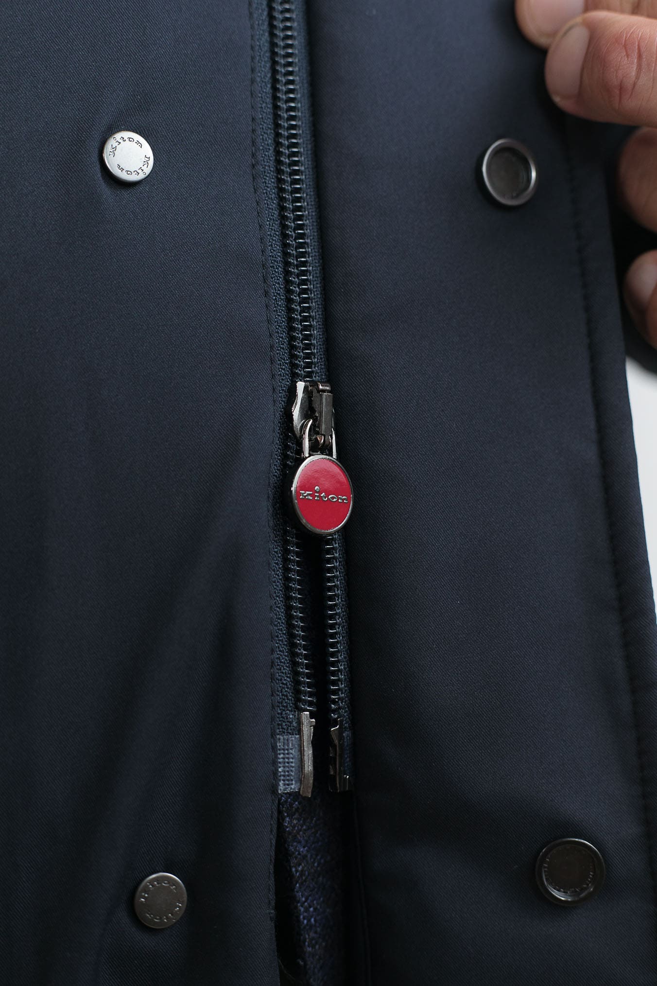 KITON Field Jacket Blu Superlight