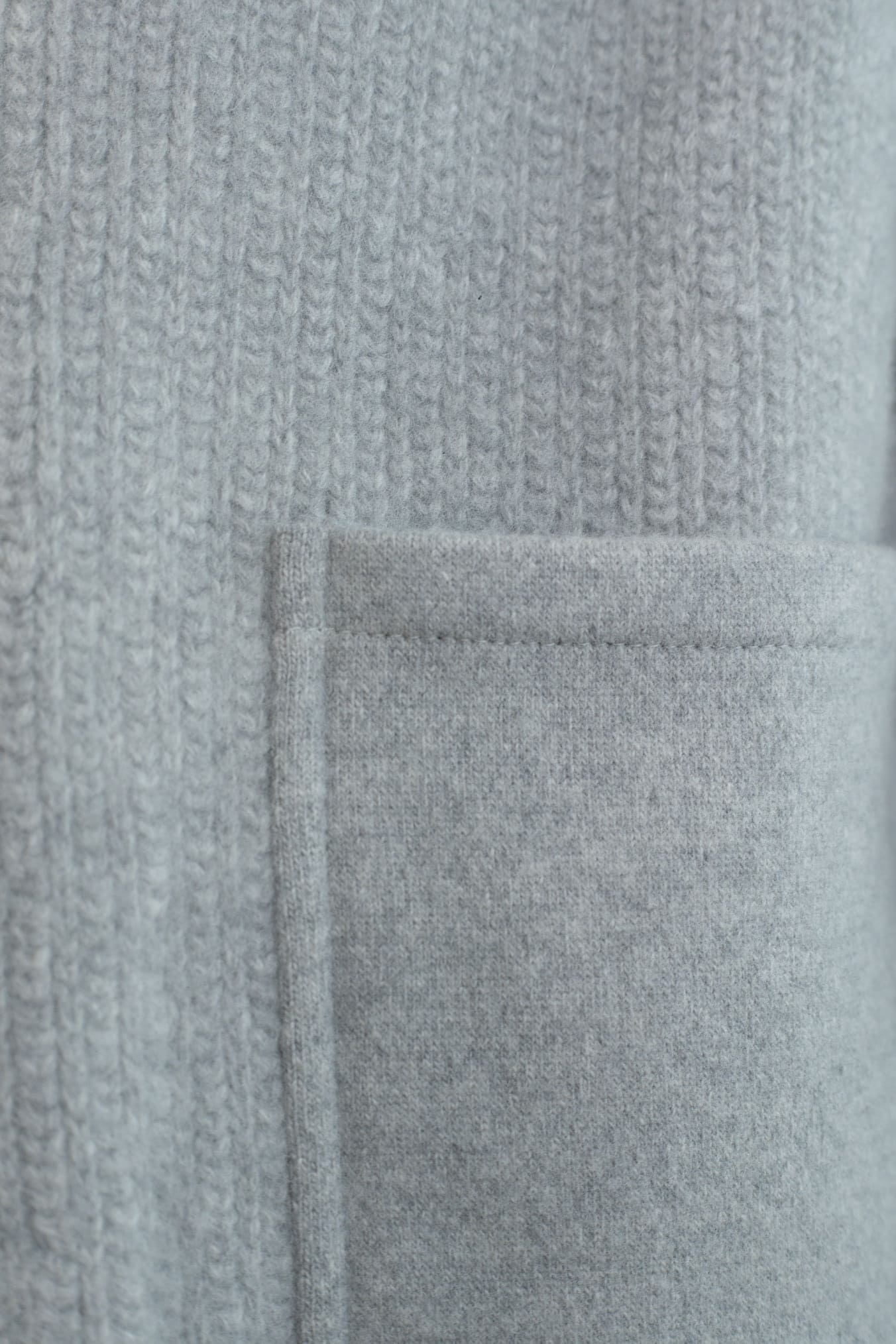 LUCIANO BARBERA Cardigan Lana Cashmere Grigio Chiaro