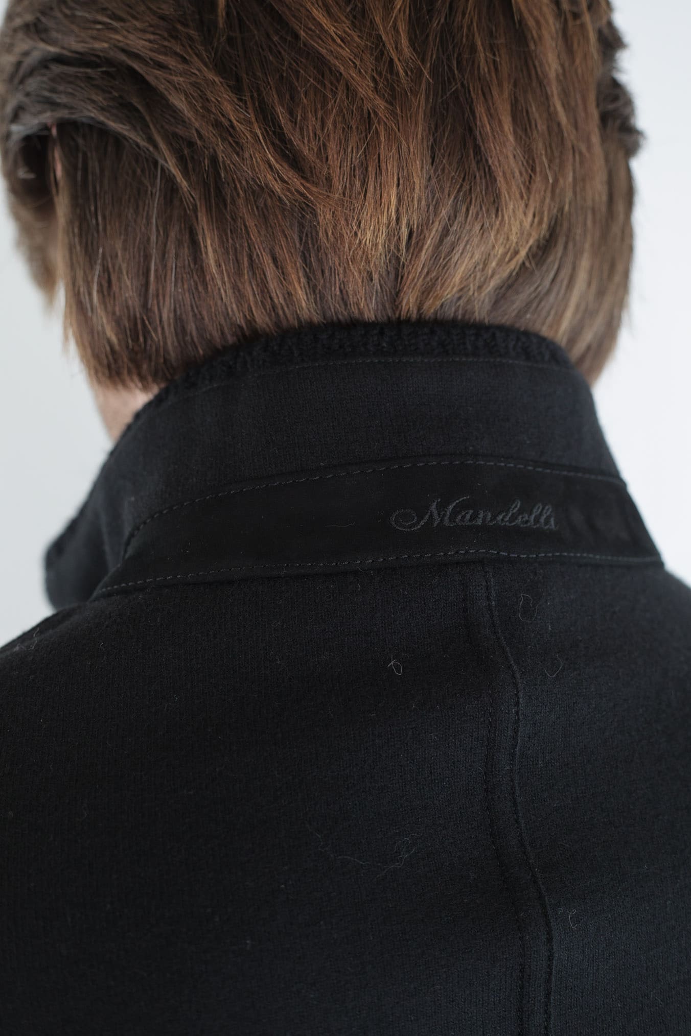 MANDELLI Giubbino Jersey Cashmere Loro Piana Nero