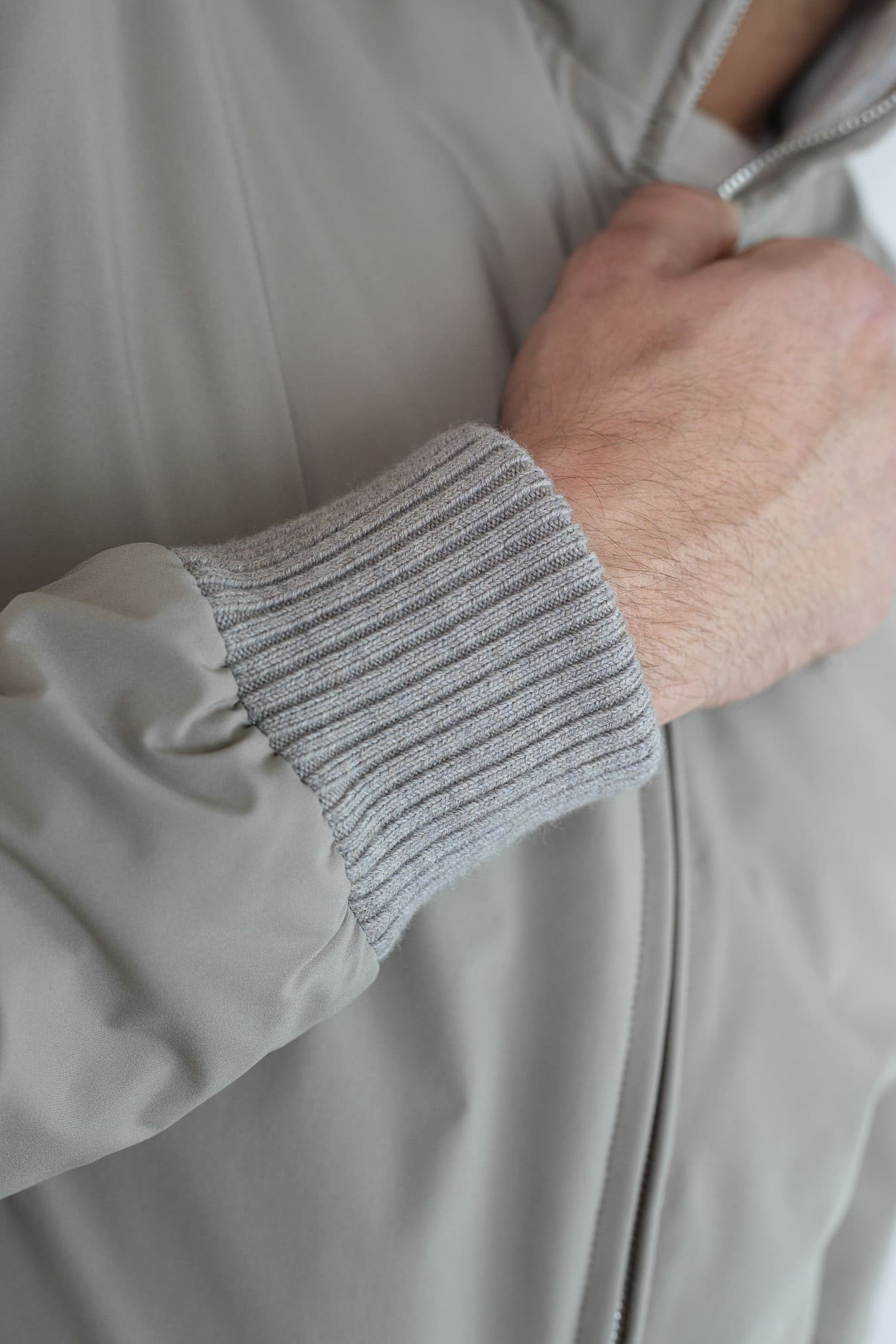 MANDELLI Giubbino Airstop Cashmere Loro Piana Beige