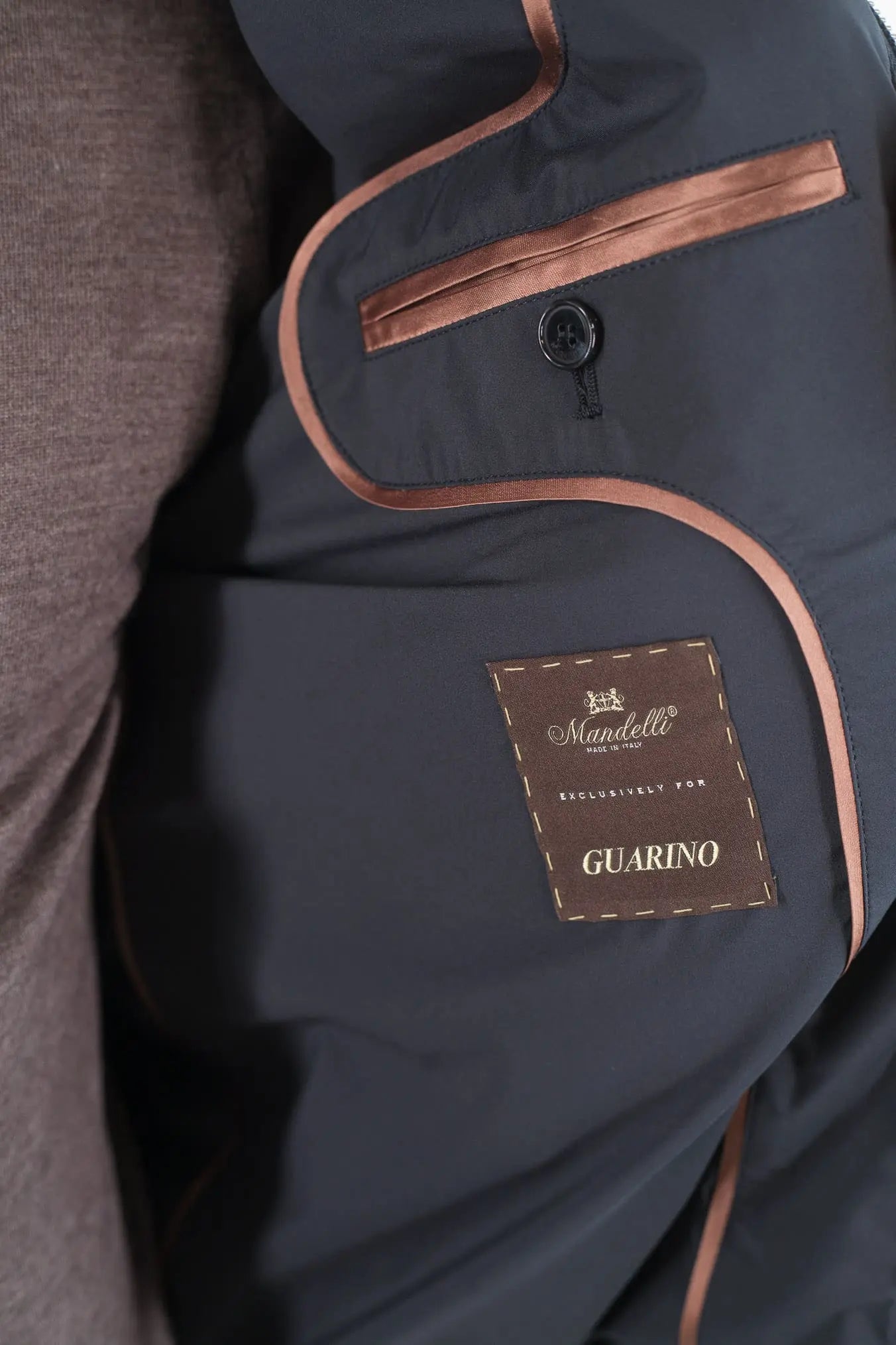 Piumino Corto Superlight Cappuccio Blu MANDELLI